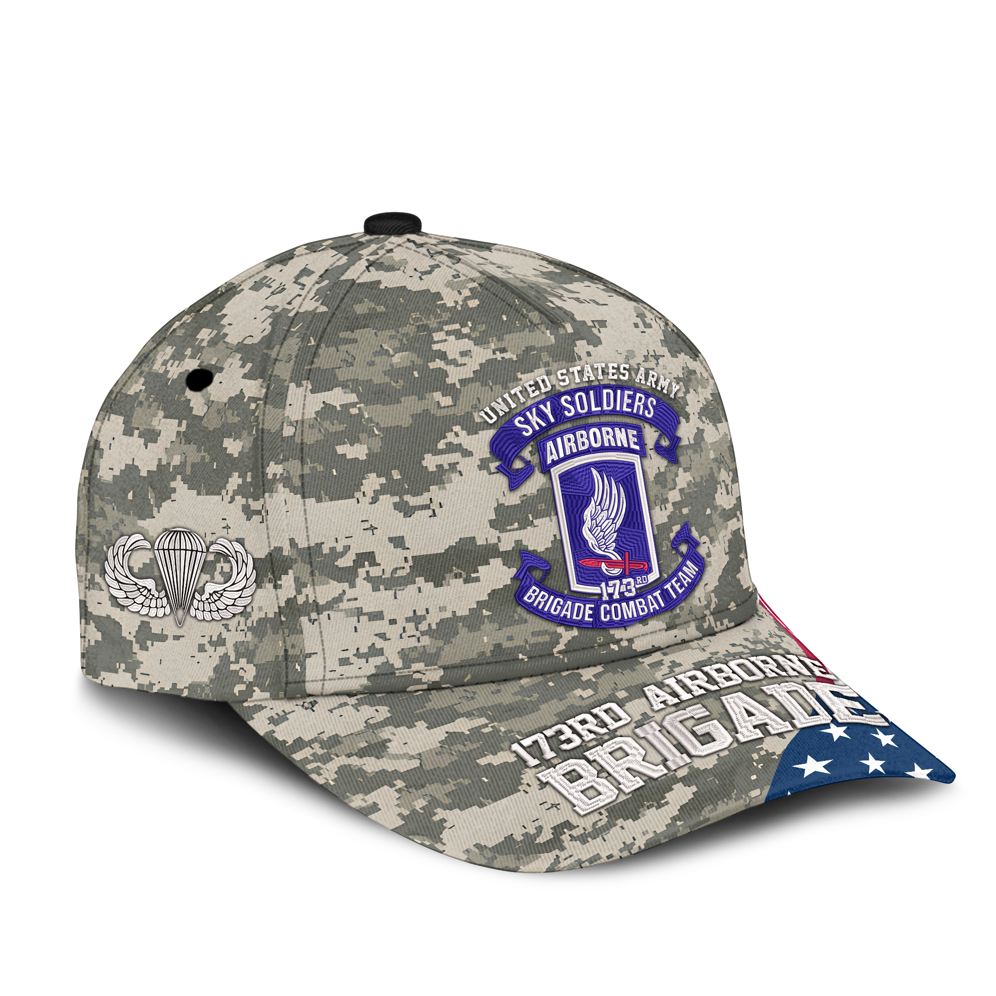 173rd Airborne Brigade Sky Soldiers Embroidered & Printed Cap