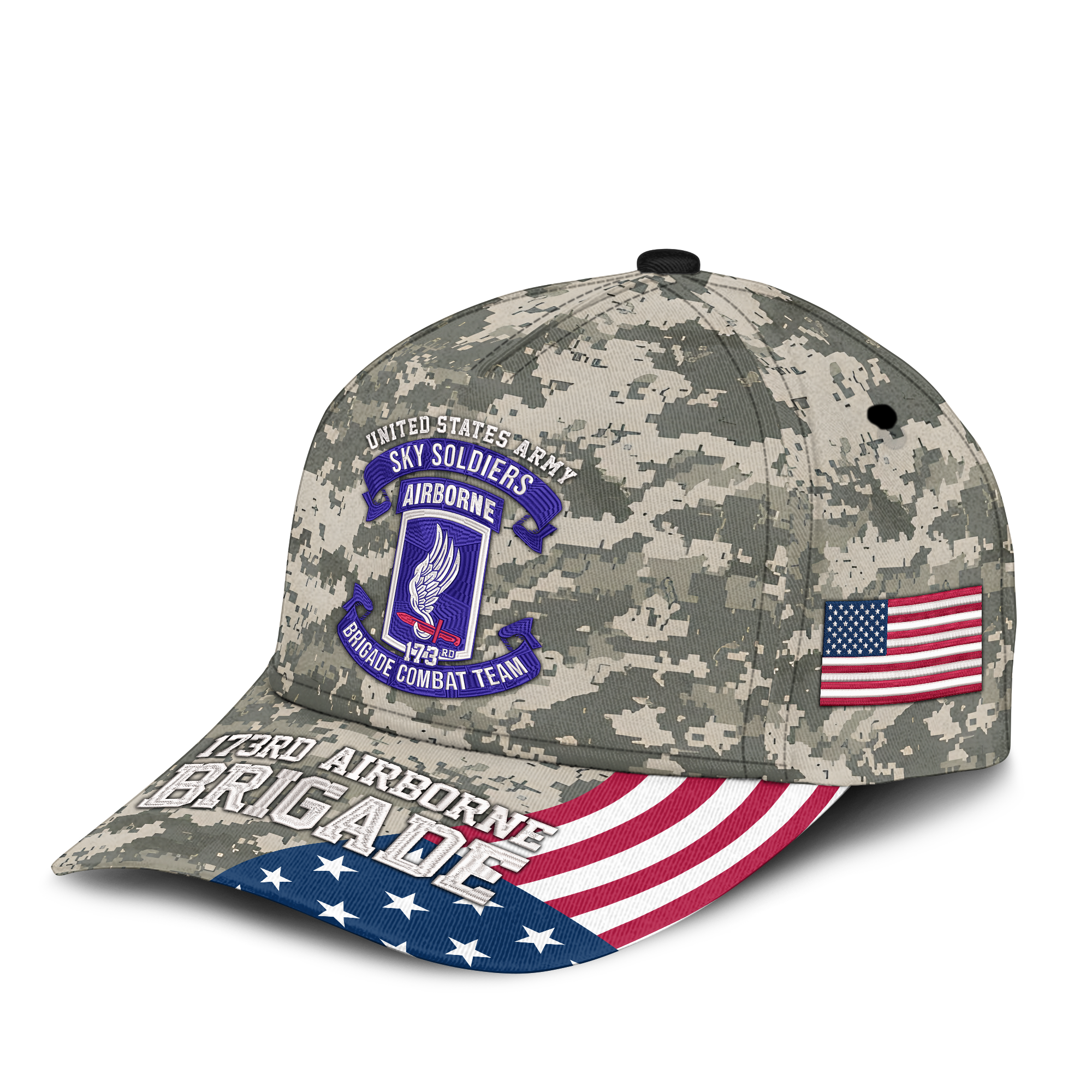 173rd Airborne Brigade Sky Soldiers Embroidered & Printed Cap