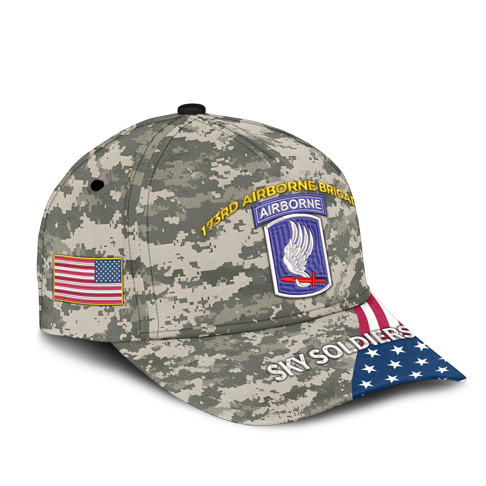 173rd Airborne Brigade Sky Soldiers Embroidered & Printed Cap