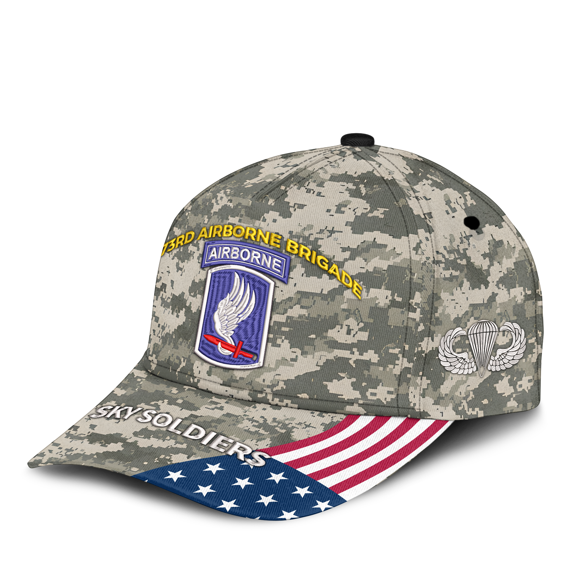 173rd Airborne Brigade Sky Soldiers Embroidered & Printed Cap