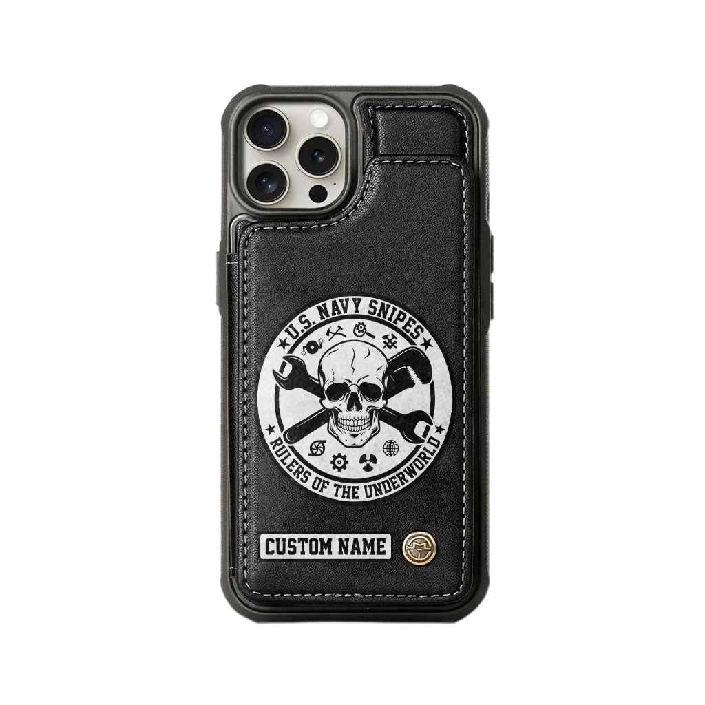 Personalizable Navy Snipes Wallet Phone Case