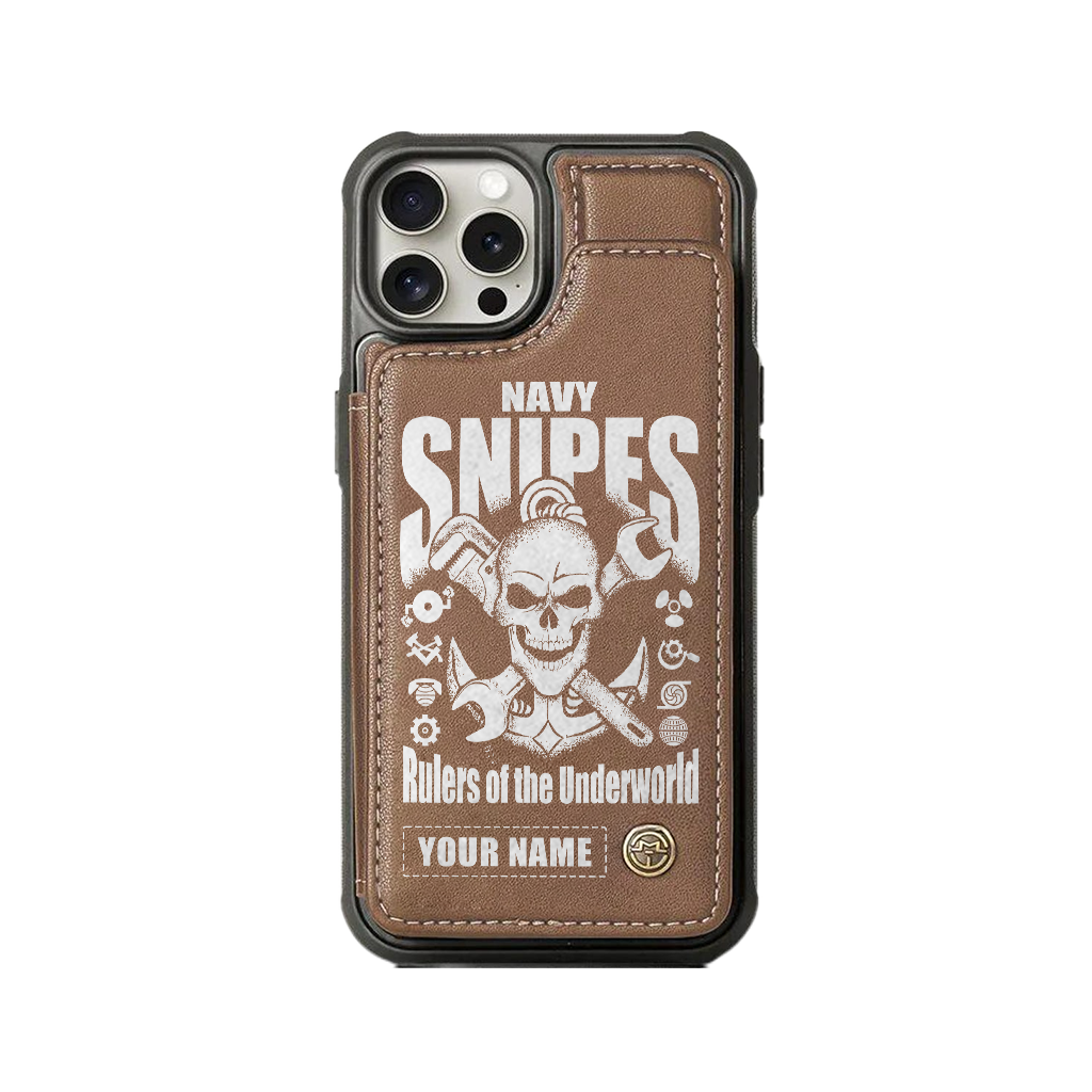 Personalizable Navy Snipes Wallet Phone Case