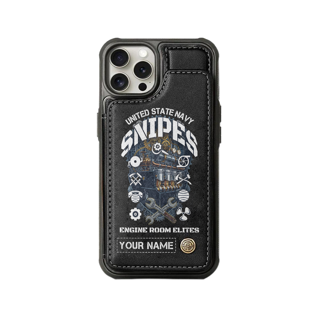 Personalizable Navy Snipes Wallet Phone Case
