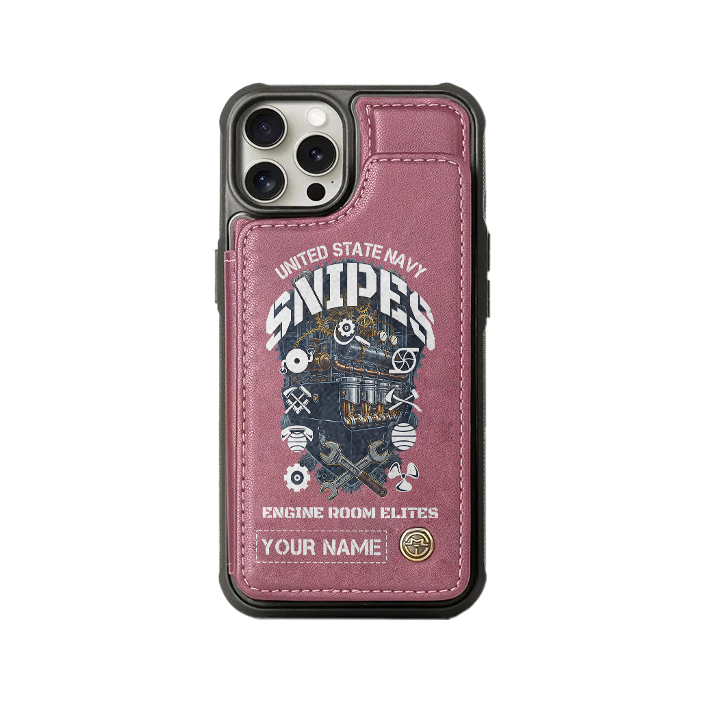 Personalizable Navy Snipes Wallet Phone Case