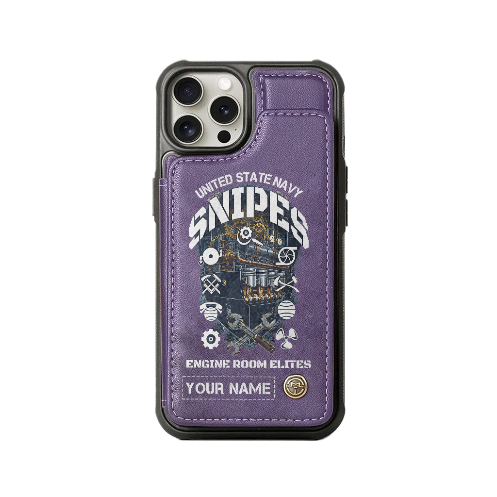 Personalizable Navy Snipes Wallet Phone Case