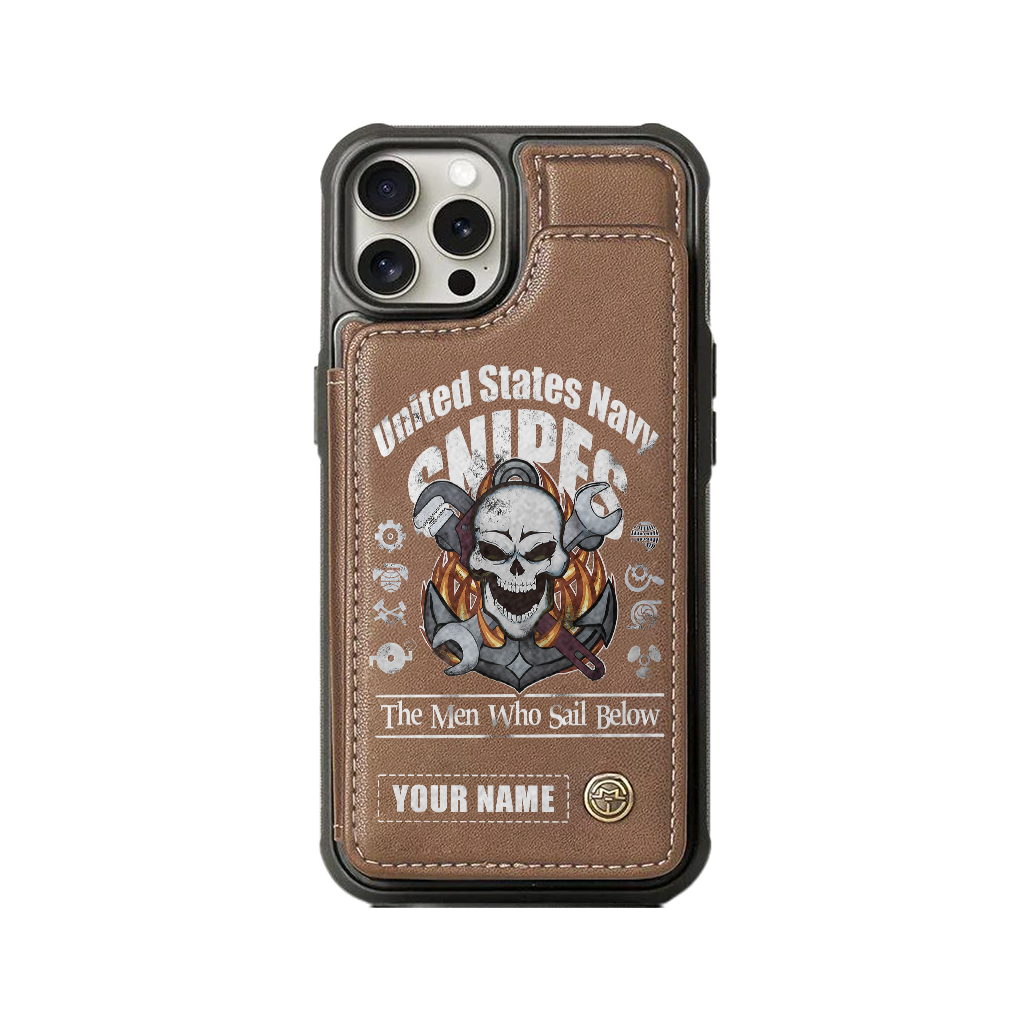 Personalizable Navy Snipes Wallet Phone Case