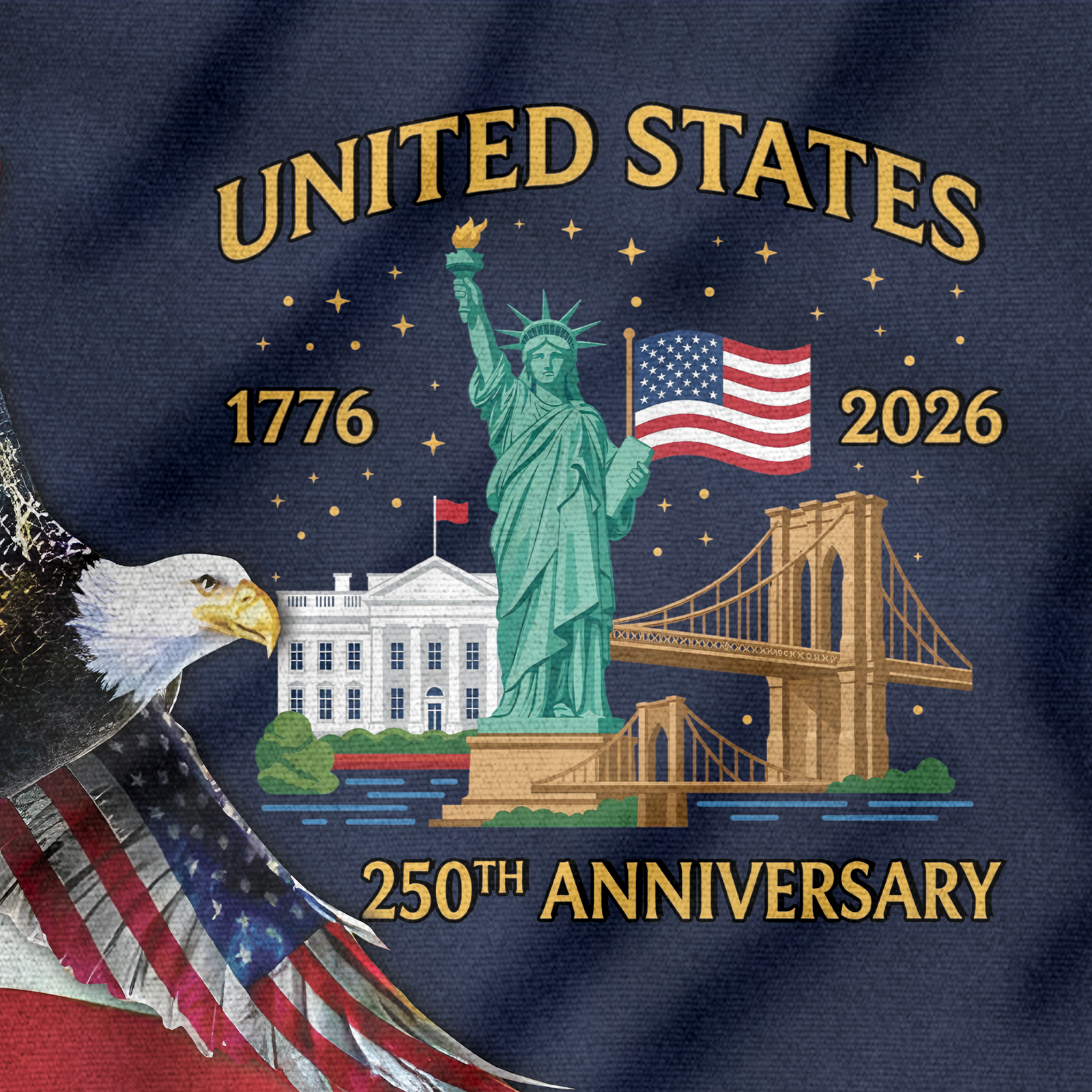 America 250 Years House Flag