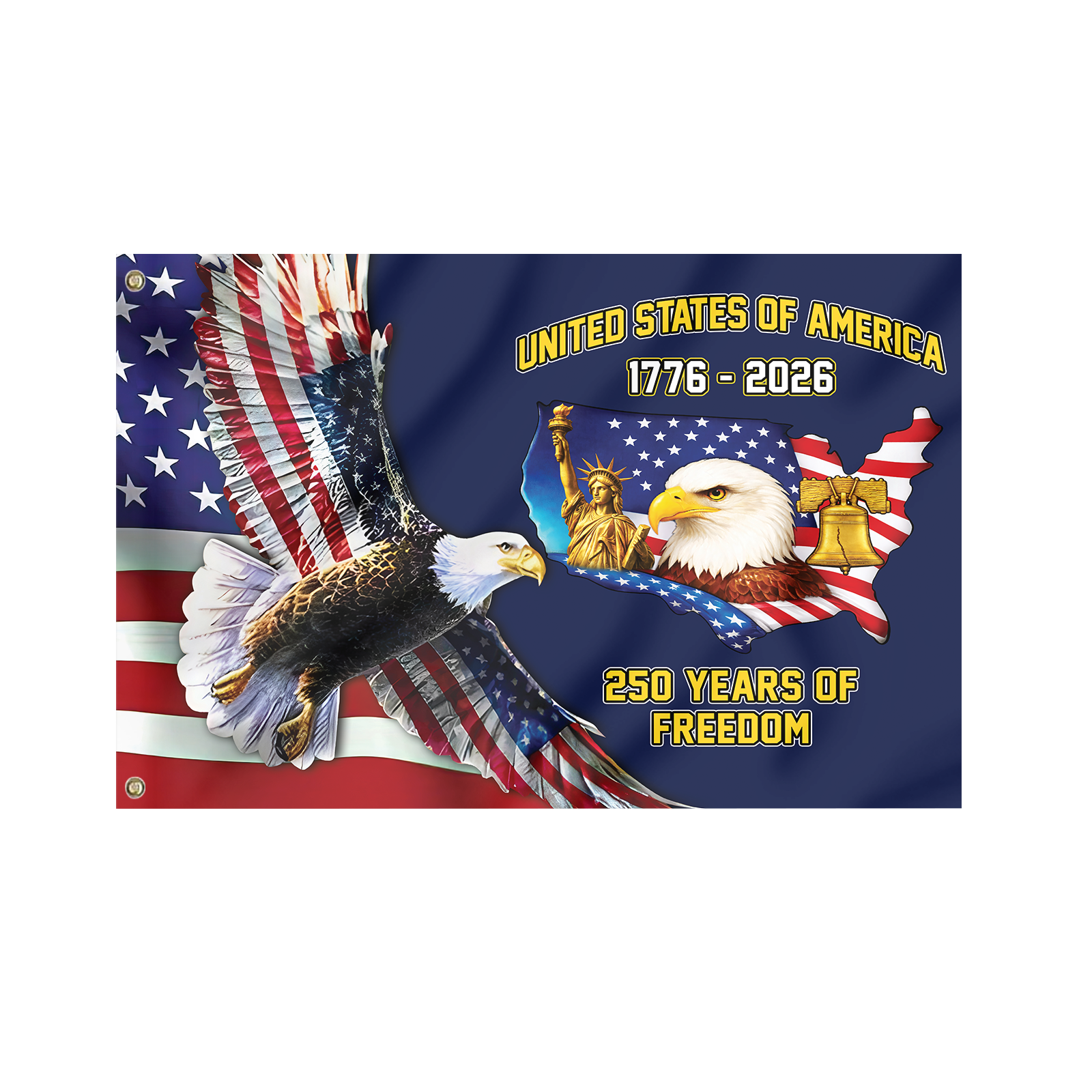 America 250 Years House Flag