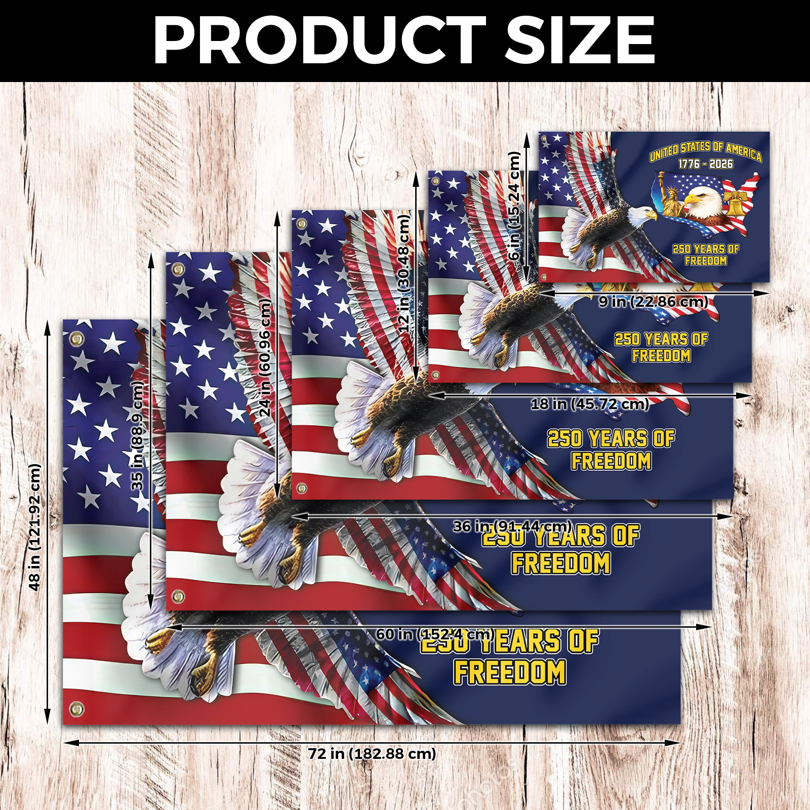 America 250 Years House Flag