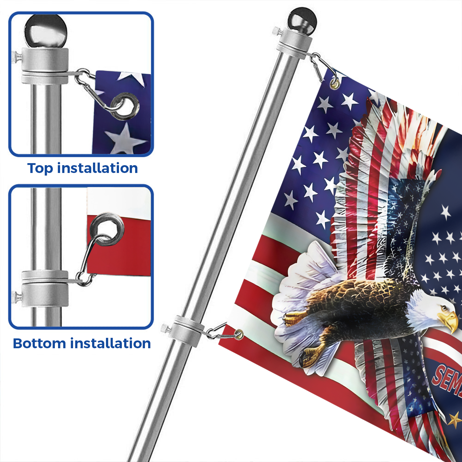 America 250 Years House Flag