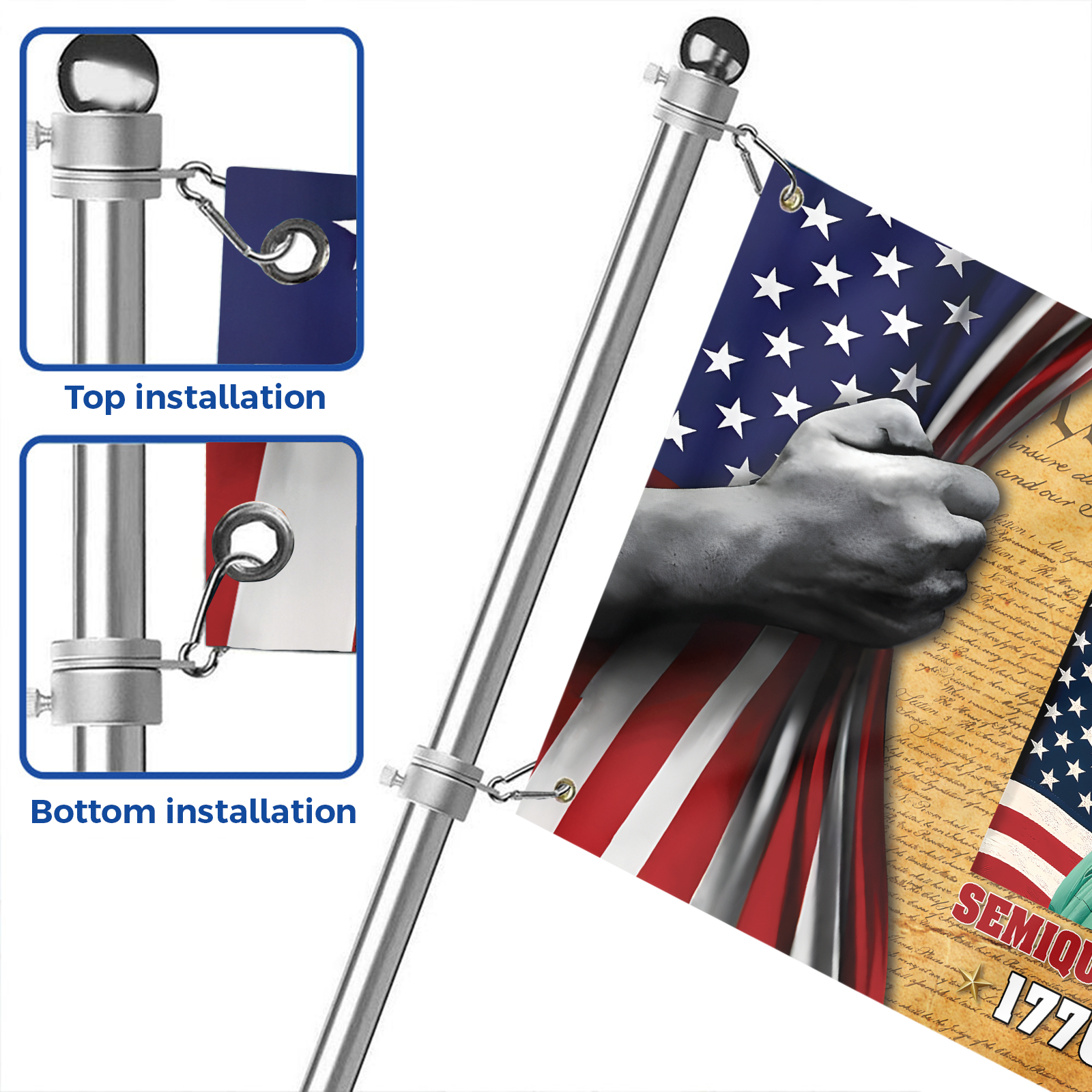 America 250 Years House Flag