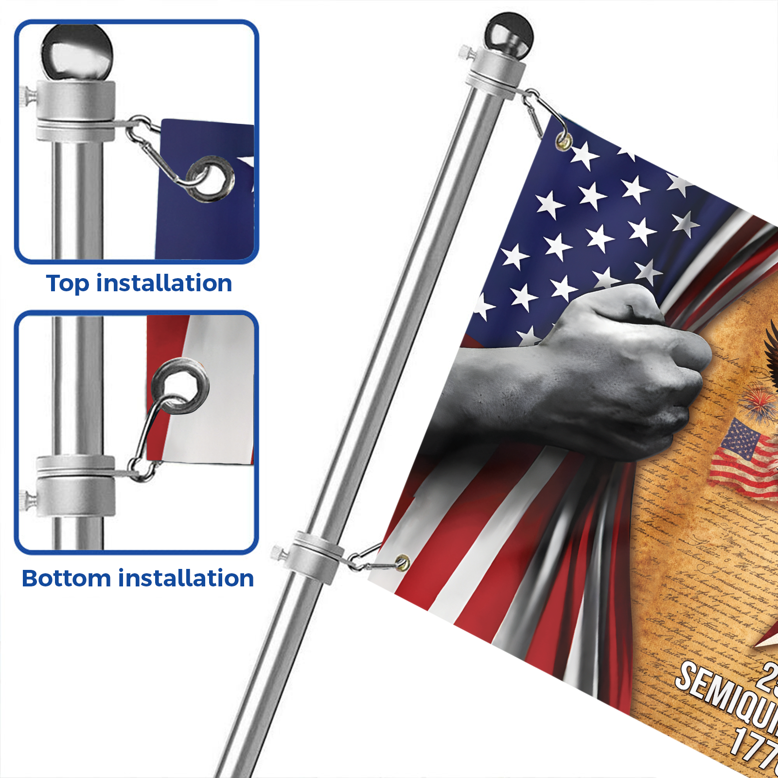 America 250 Years House Flag