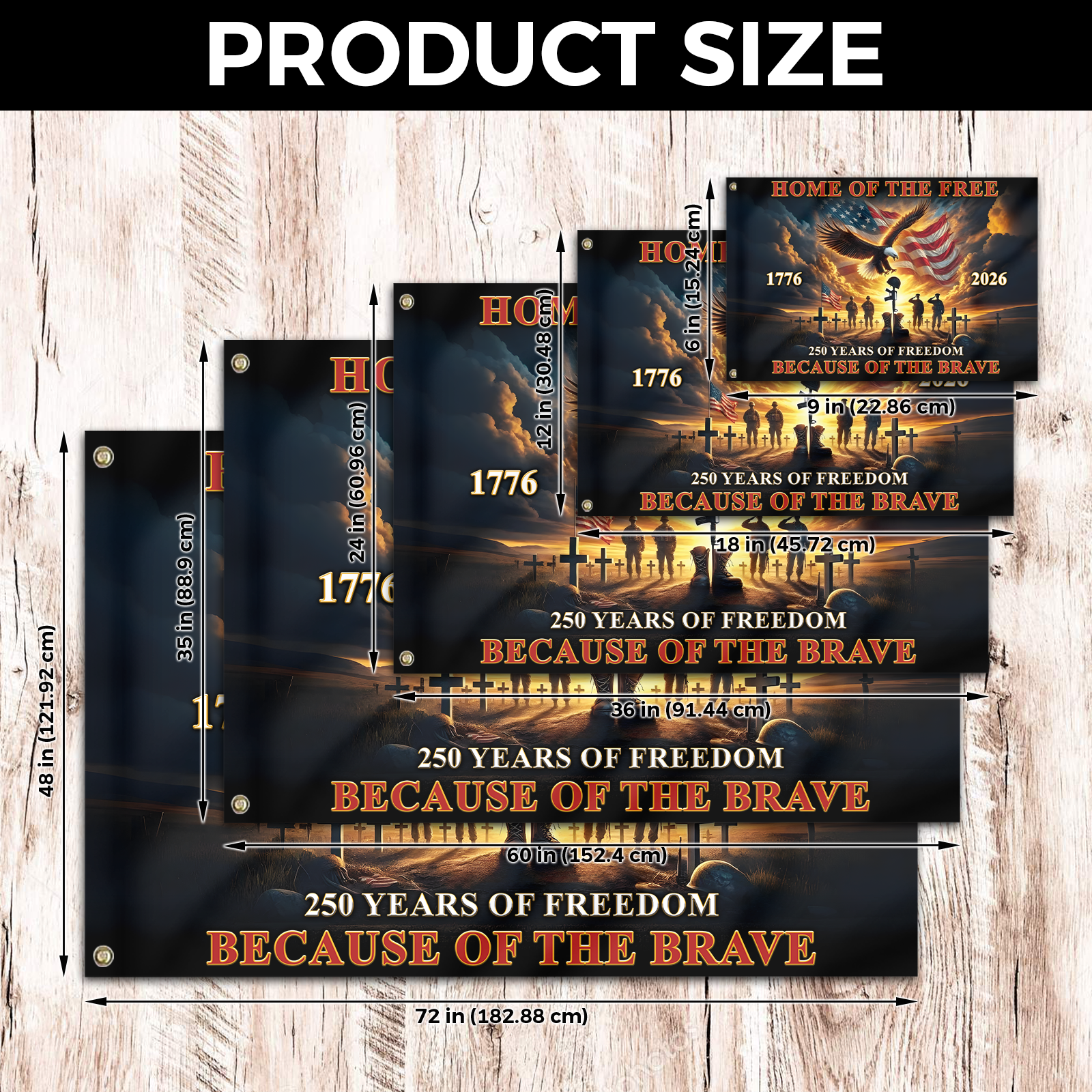 America 250 Years House Flag