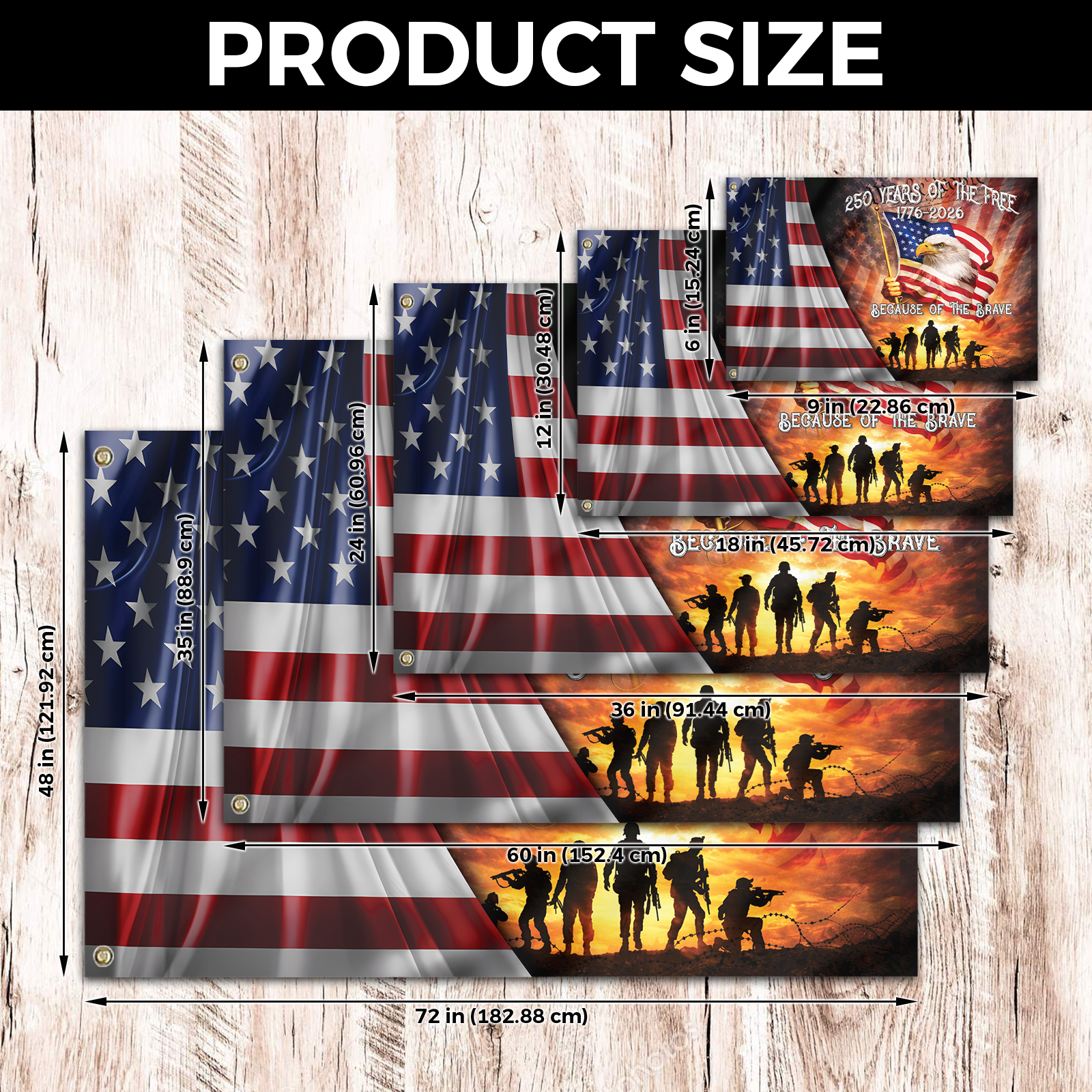 America 250 Years House Flag