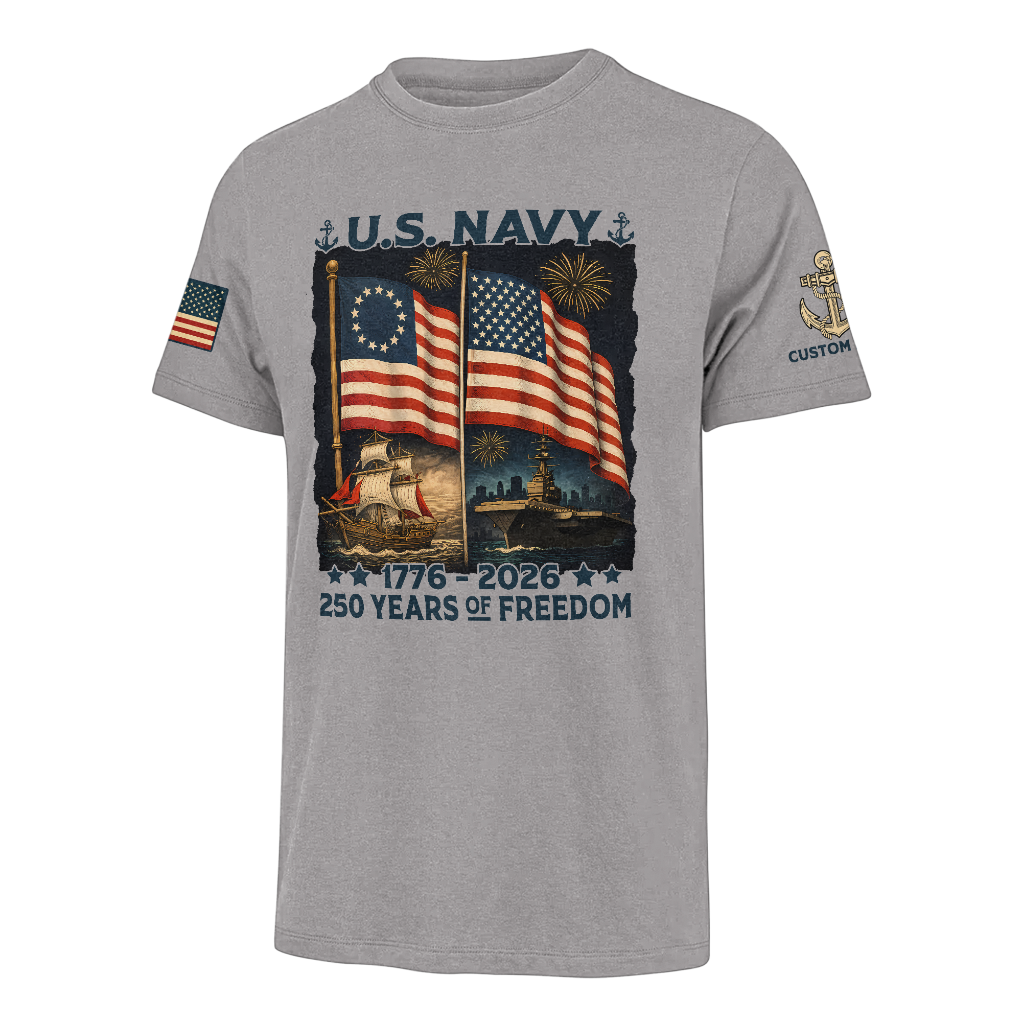 Personalizable America 250 Years Classic T-shirt