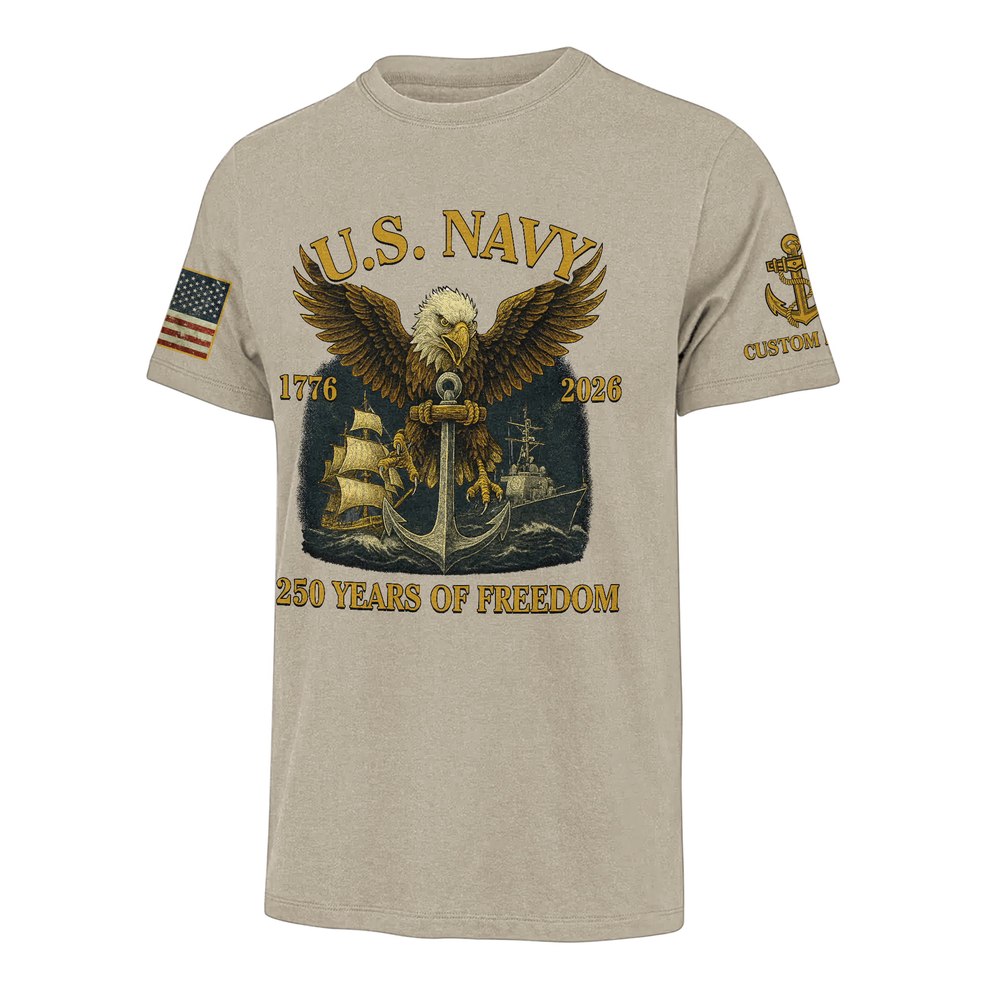 Personalizable America 250 Years Classic T-shirt