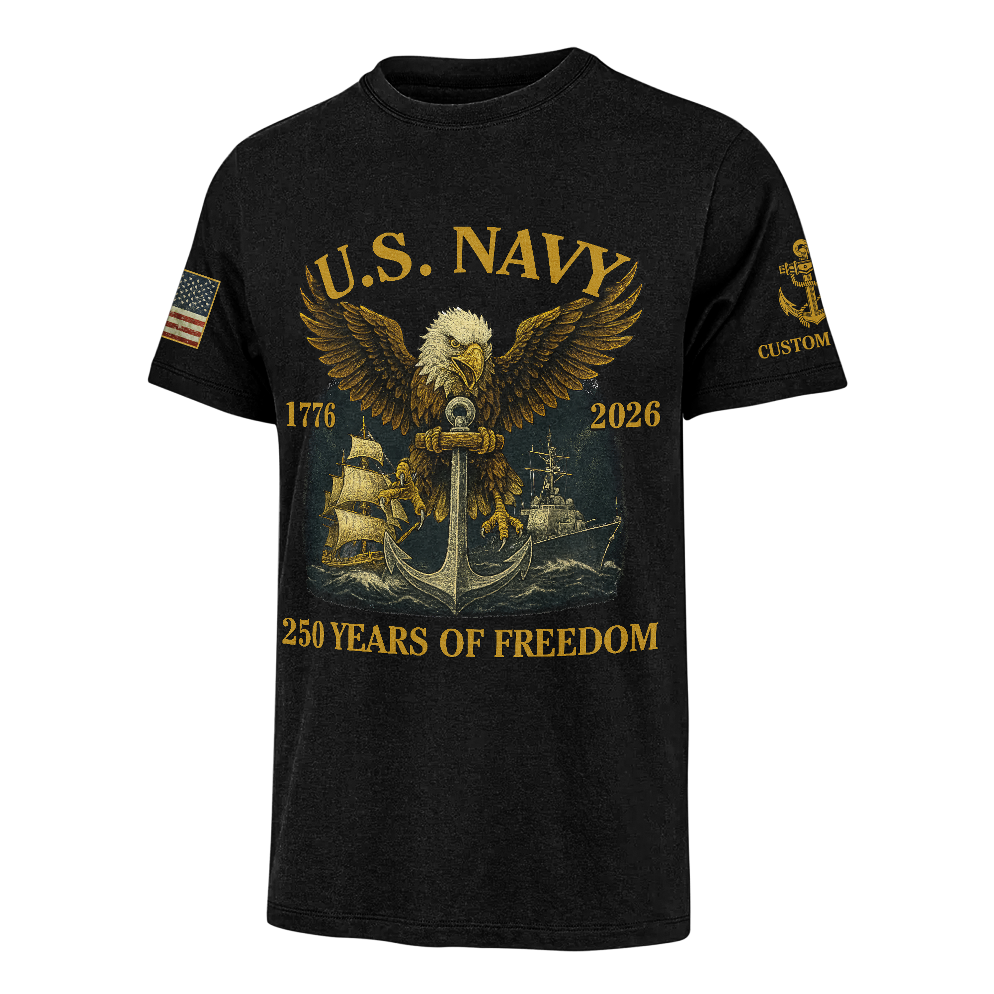 Personalizable America 250 Years Classic T-shirt