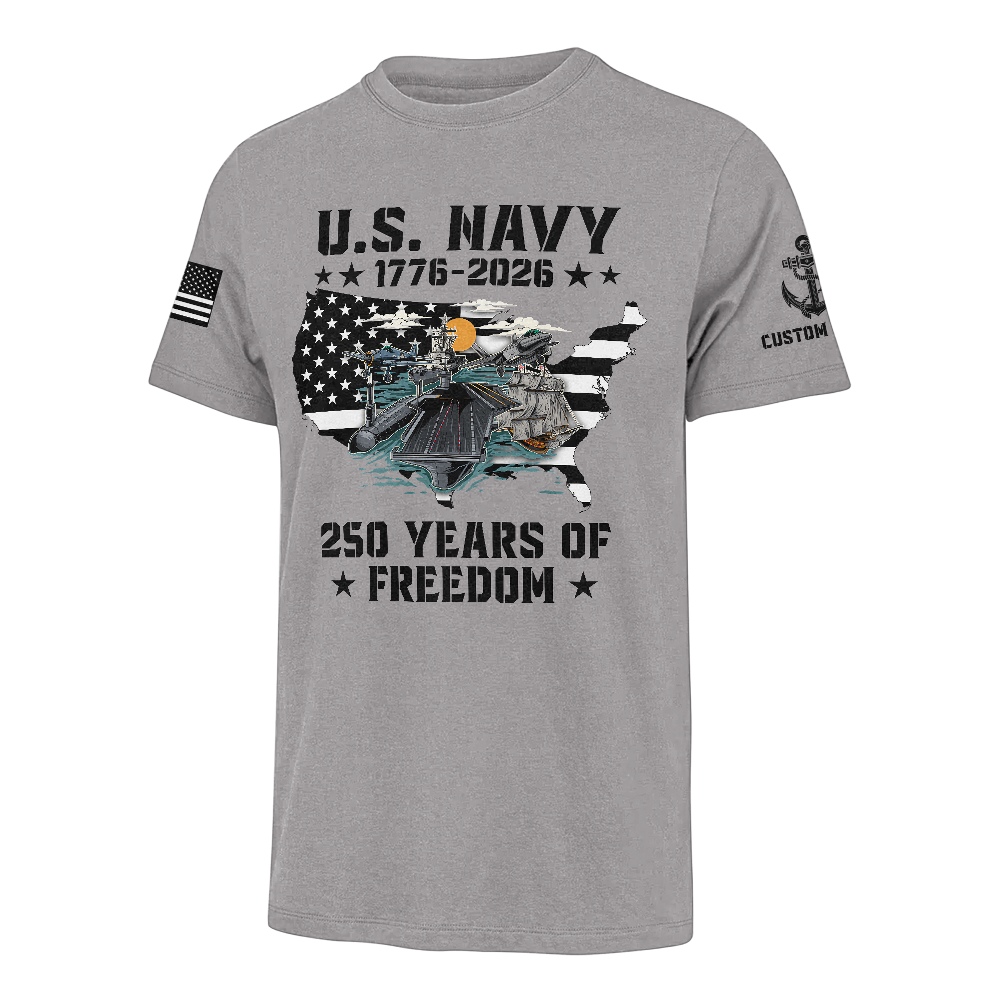 Personalizable America 250 Years Classic T-shirt