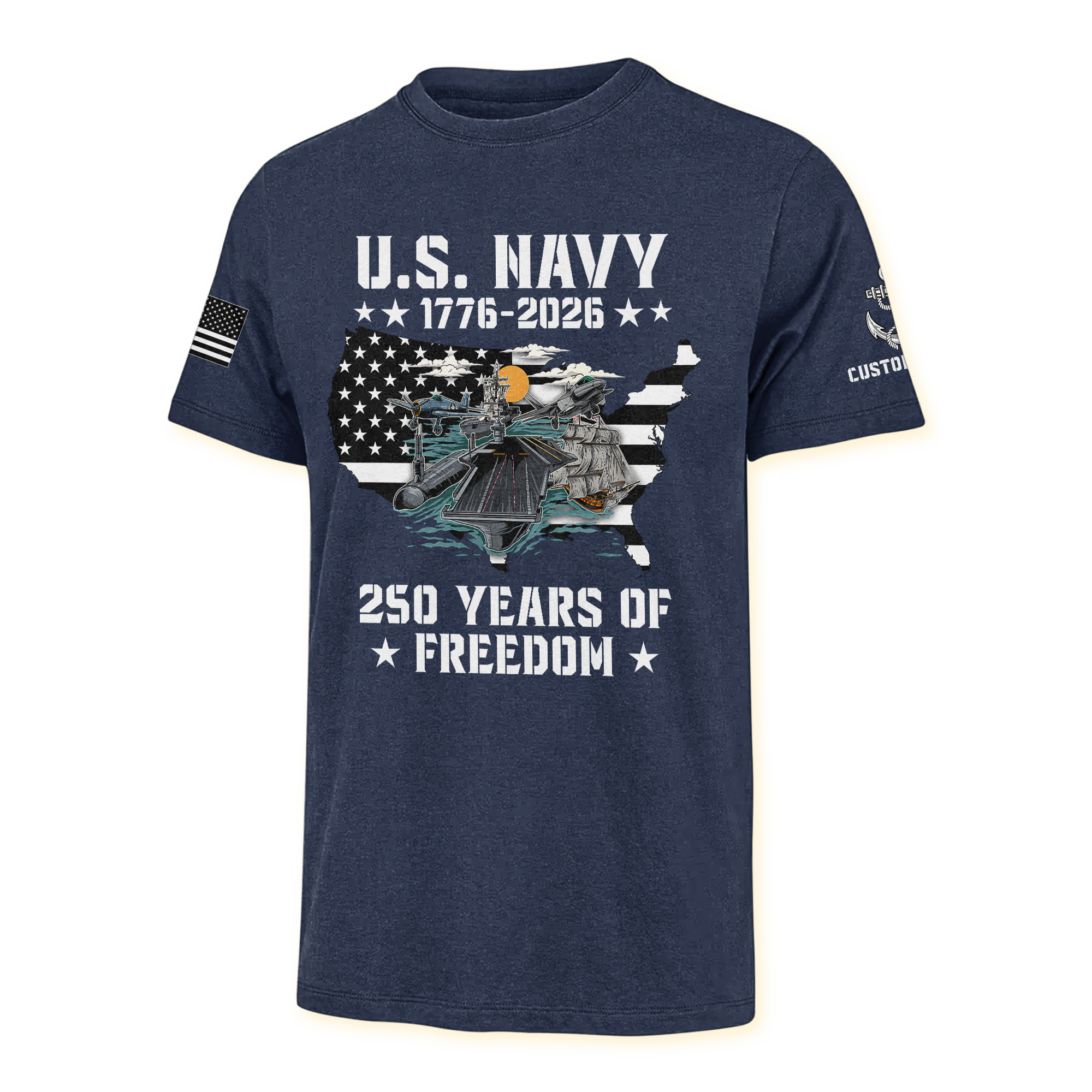 Personalizable America 250 Years Classic T-shirt