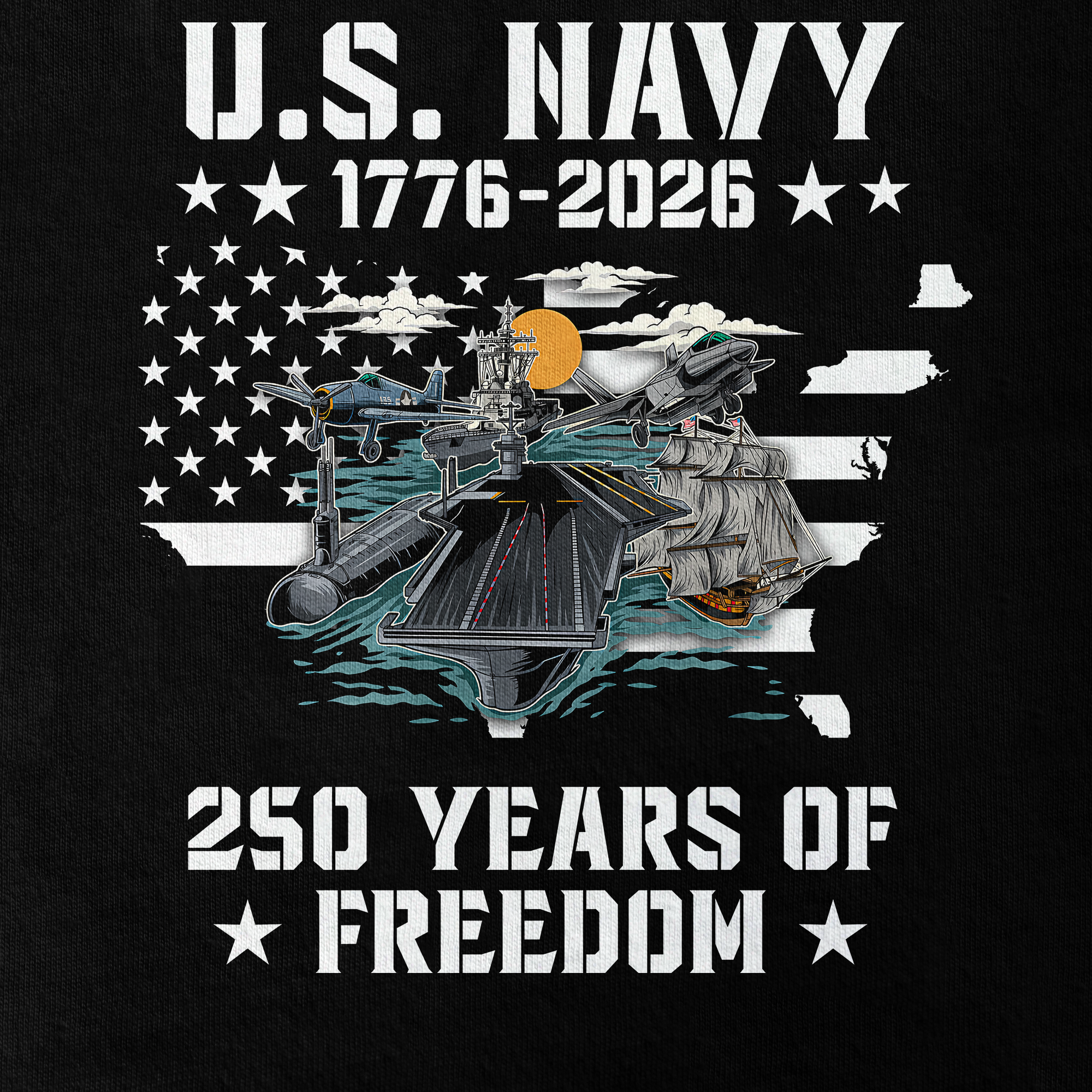 Personalizable America 250 Years Classic T-shirt
