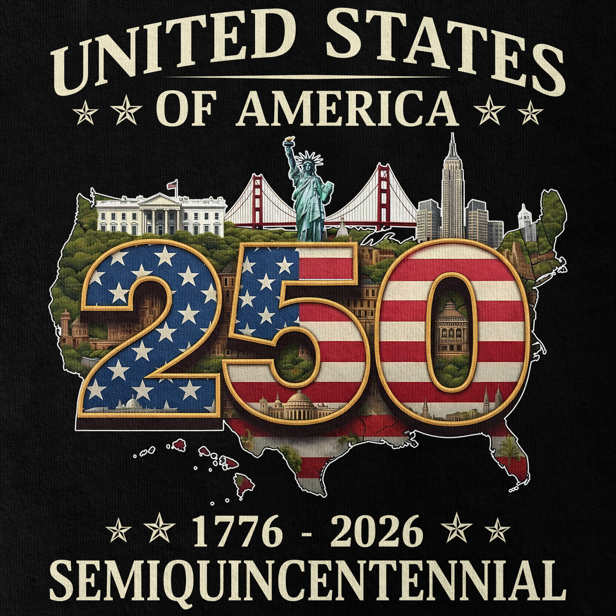 America 250 Years Classic T-shirt