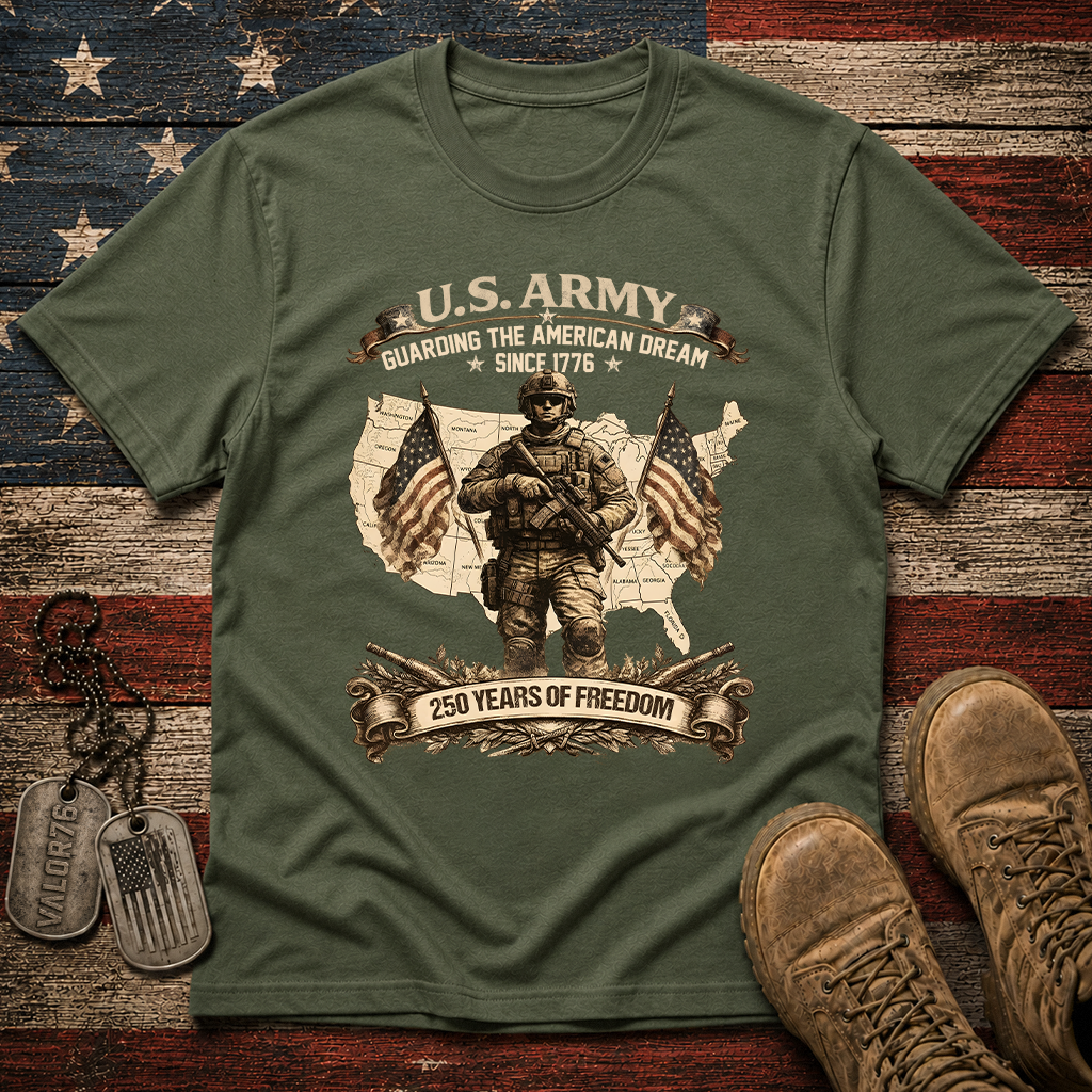 America 250 Army Guarding American Dream Classic Tee