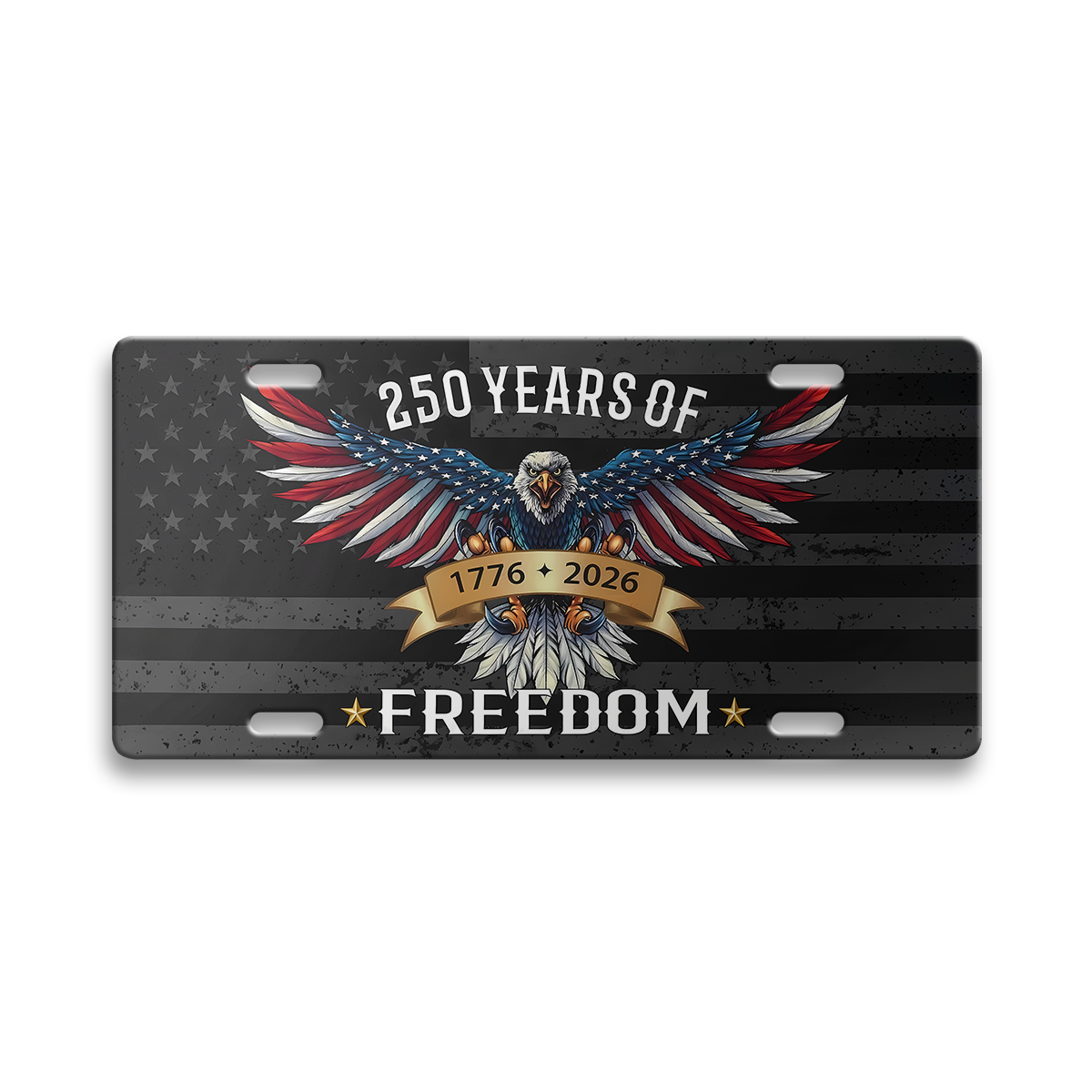 America 250 Years of Freedom Aluminum License Plate