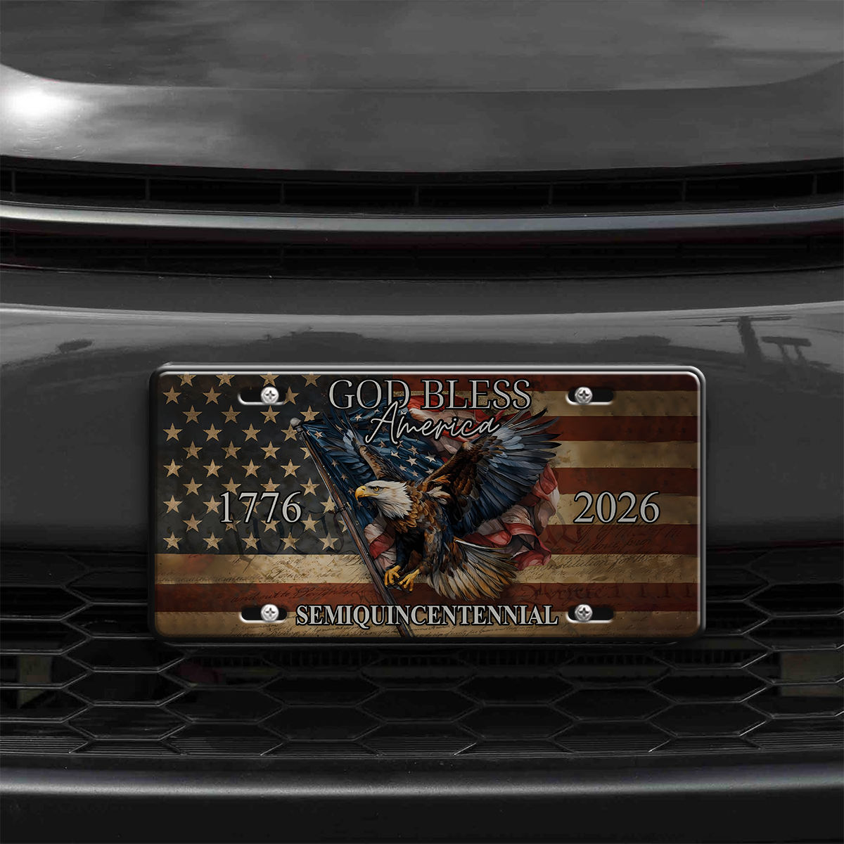 America 250 Years of Freedom Aluminum License Plate