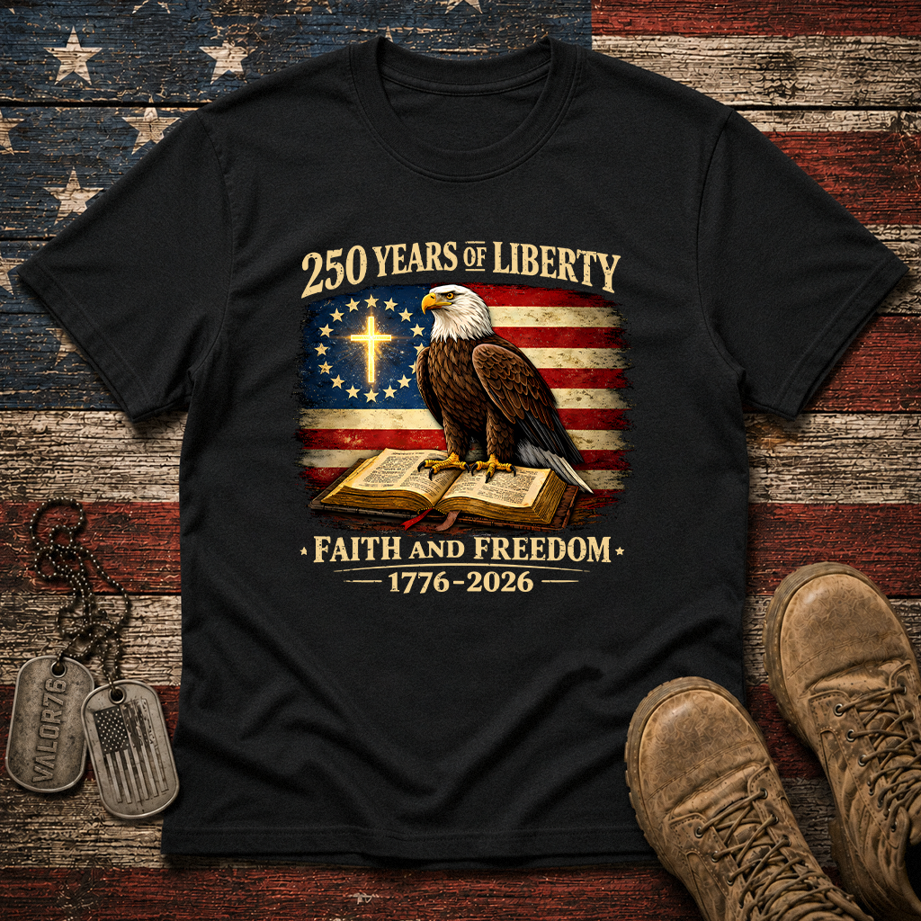 America 250 Faith And Freedom Classic Tee