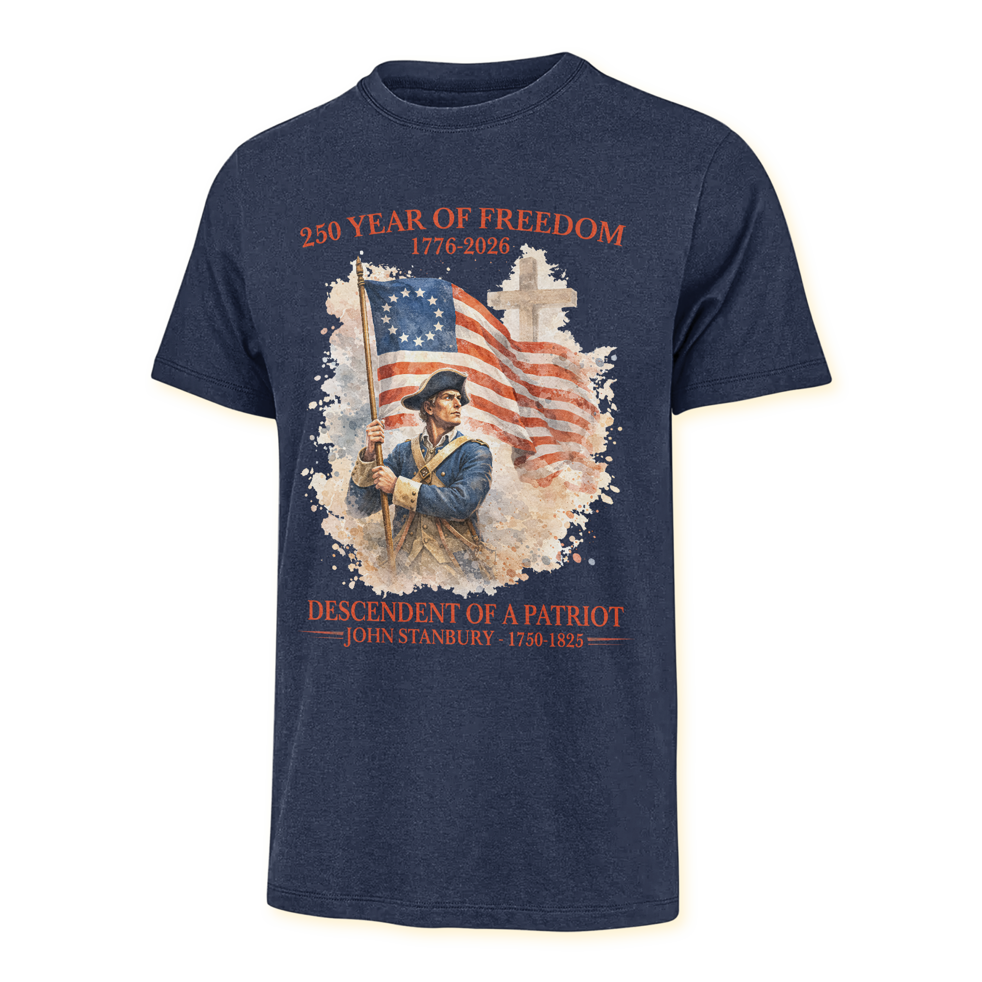 Personalizable America 250 Years Descendant Of A Patriot Classic T-shirt