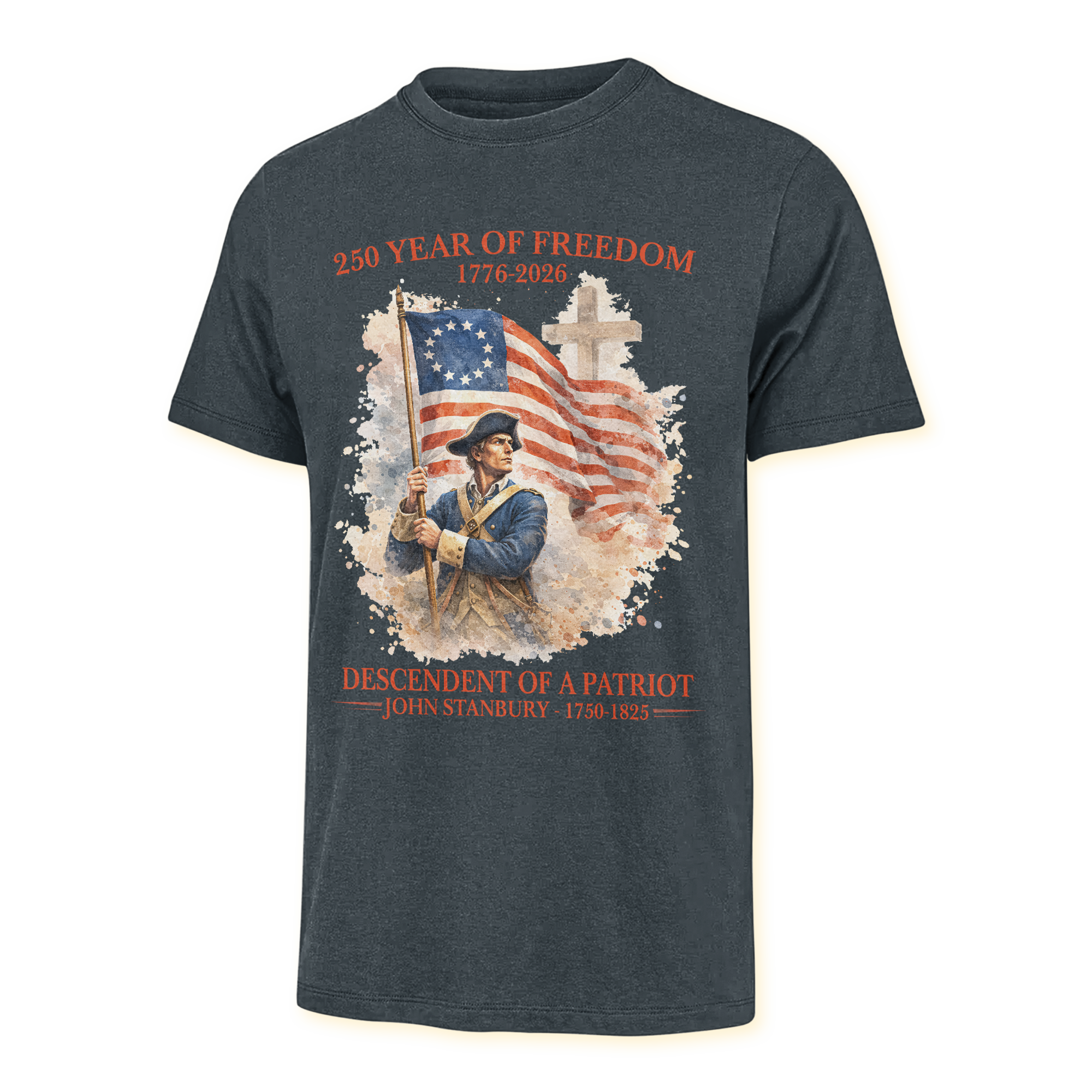 Personalizable America 250 Years Descendant Of A Patriot Classic T-shirt