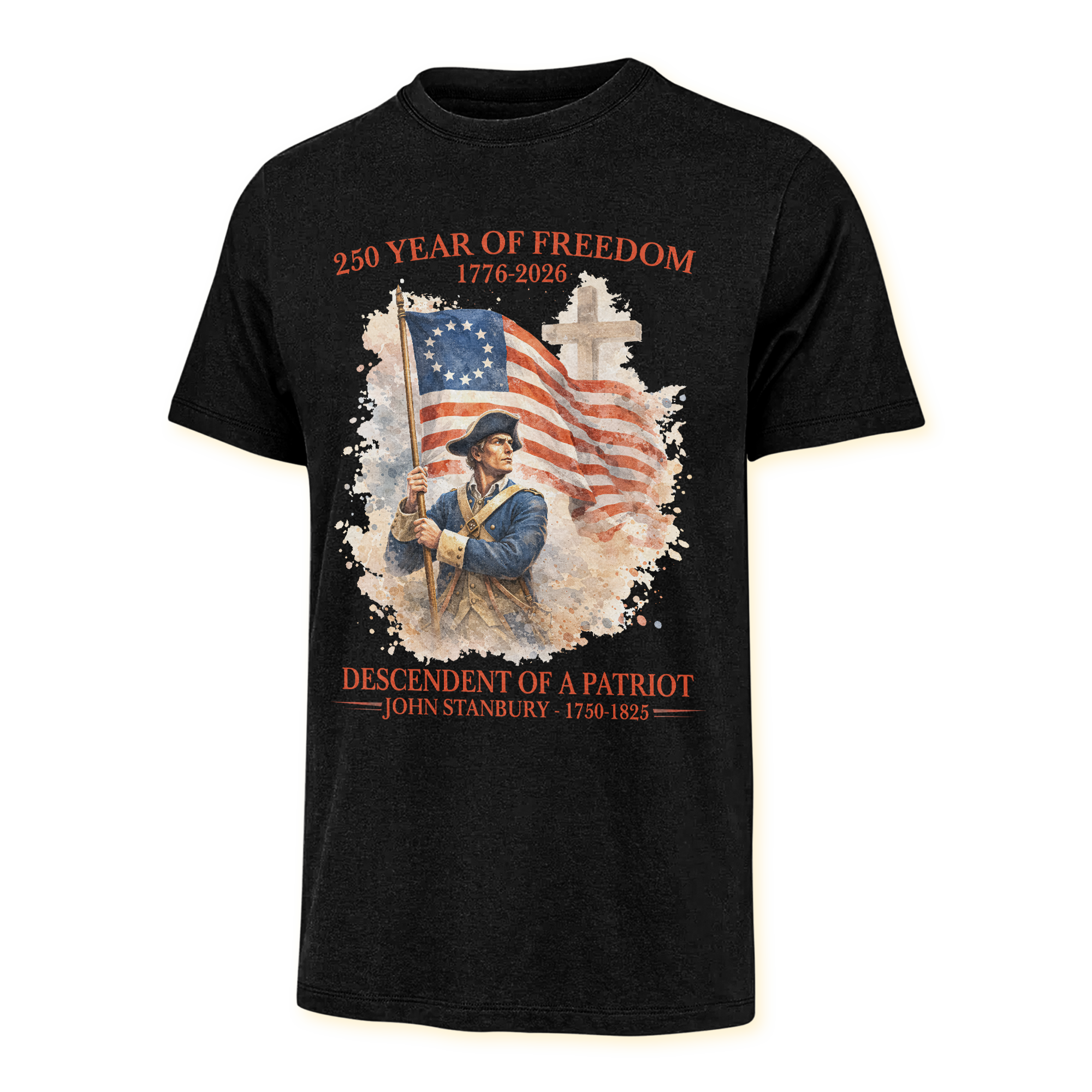 Personalizable America 250 Years Descendant Of A Patriot Classic T-shirt