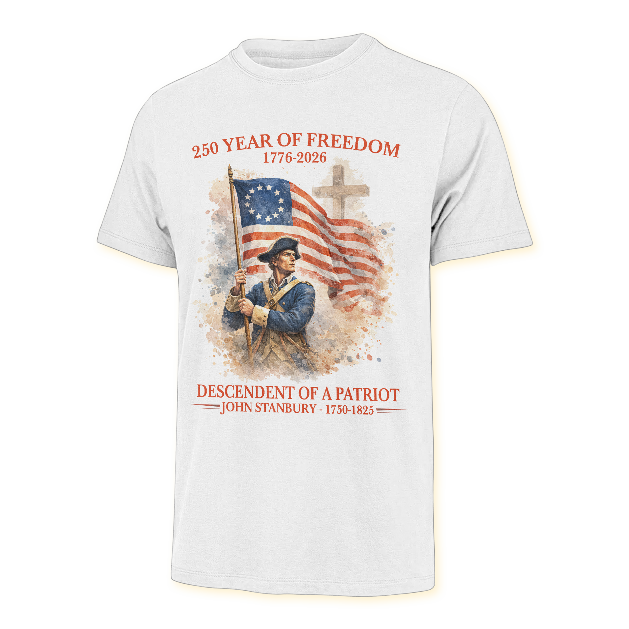 Personalizable America 250 Years Descendant Of A Patriot Classic T-shirt