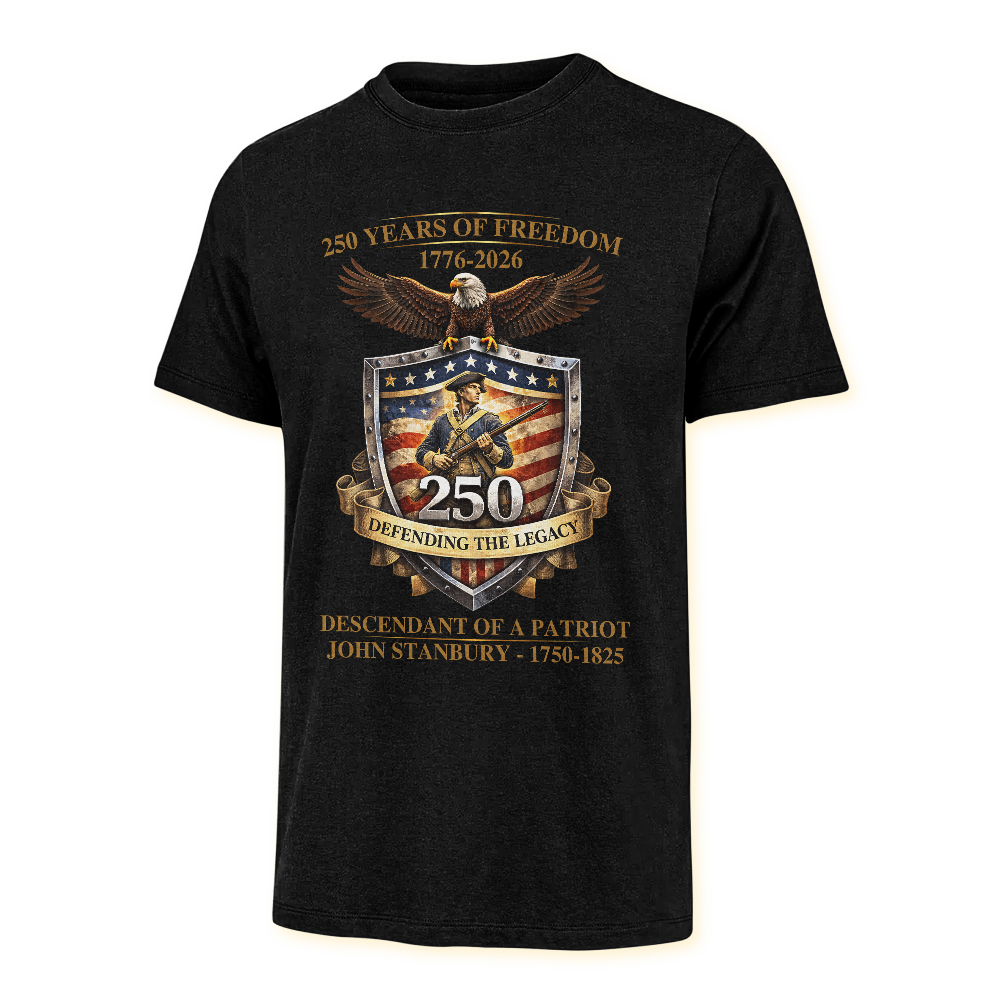 Personalizable America 250 Years Descendant Of A Patriot Classic T-shirt