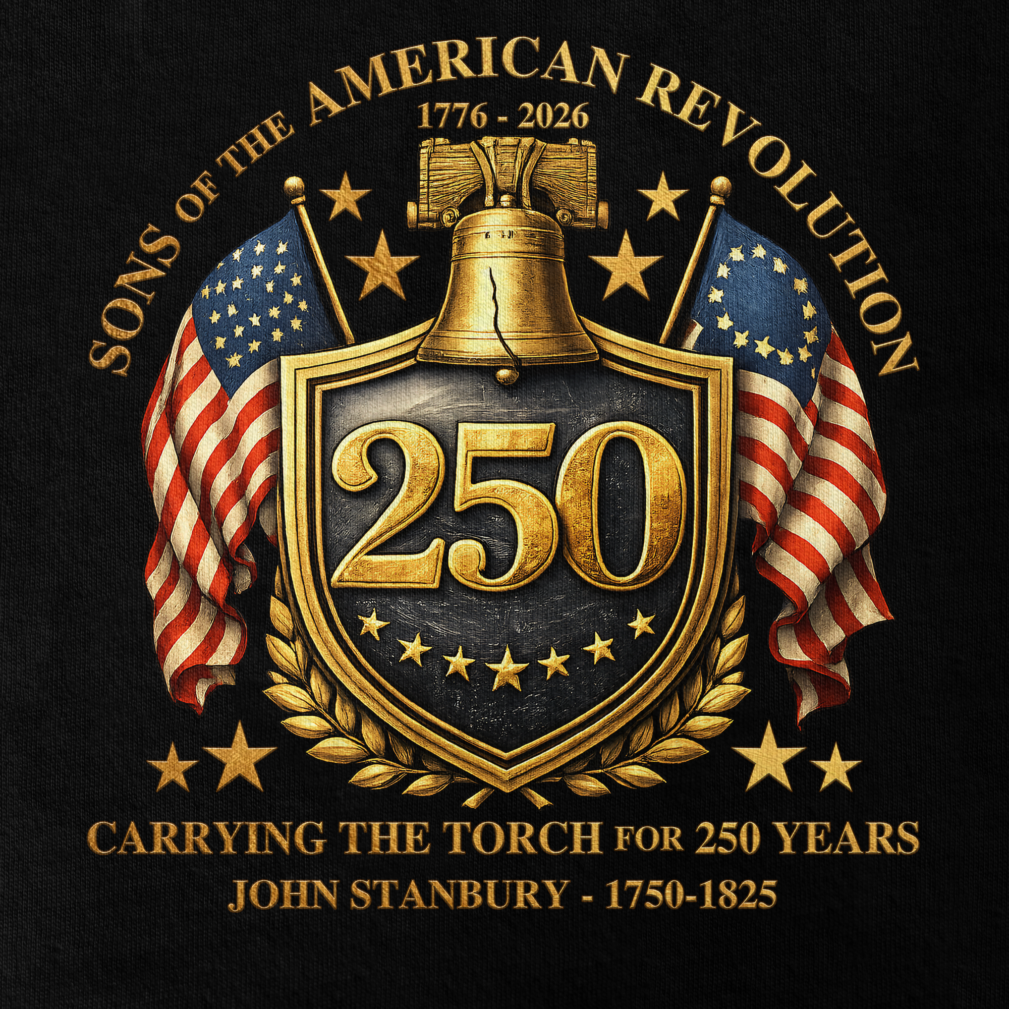 Personalizable America 250 Years Descendant Of A Patriot Classic T-shirt