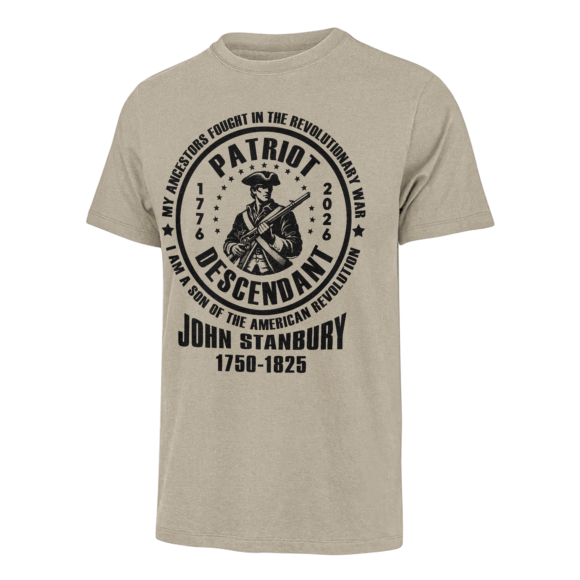 Personalizable America 250 Years Descendant Of A Patriot Classic T-shirt