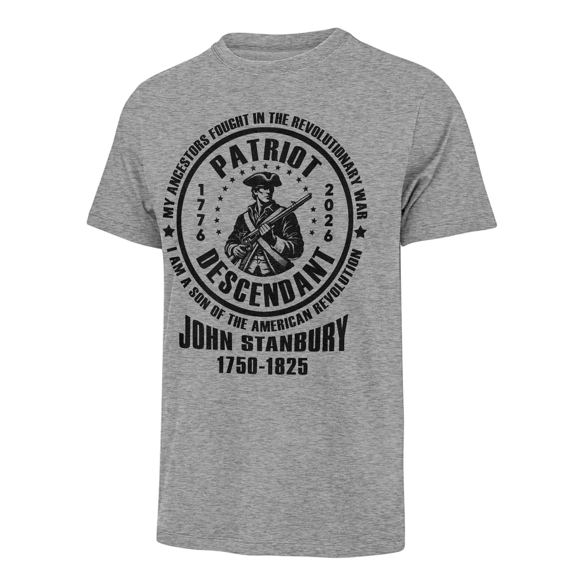 Personalizable America 250 Years Descendant Of A Patriot Classic T-shirt