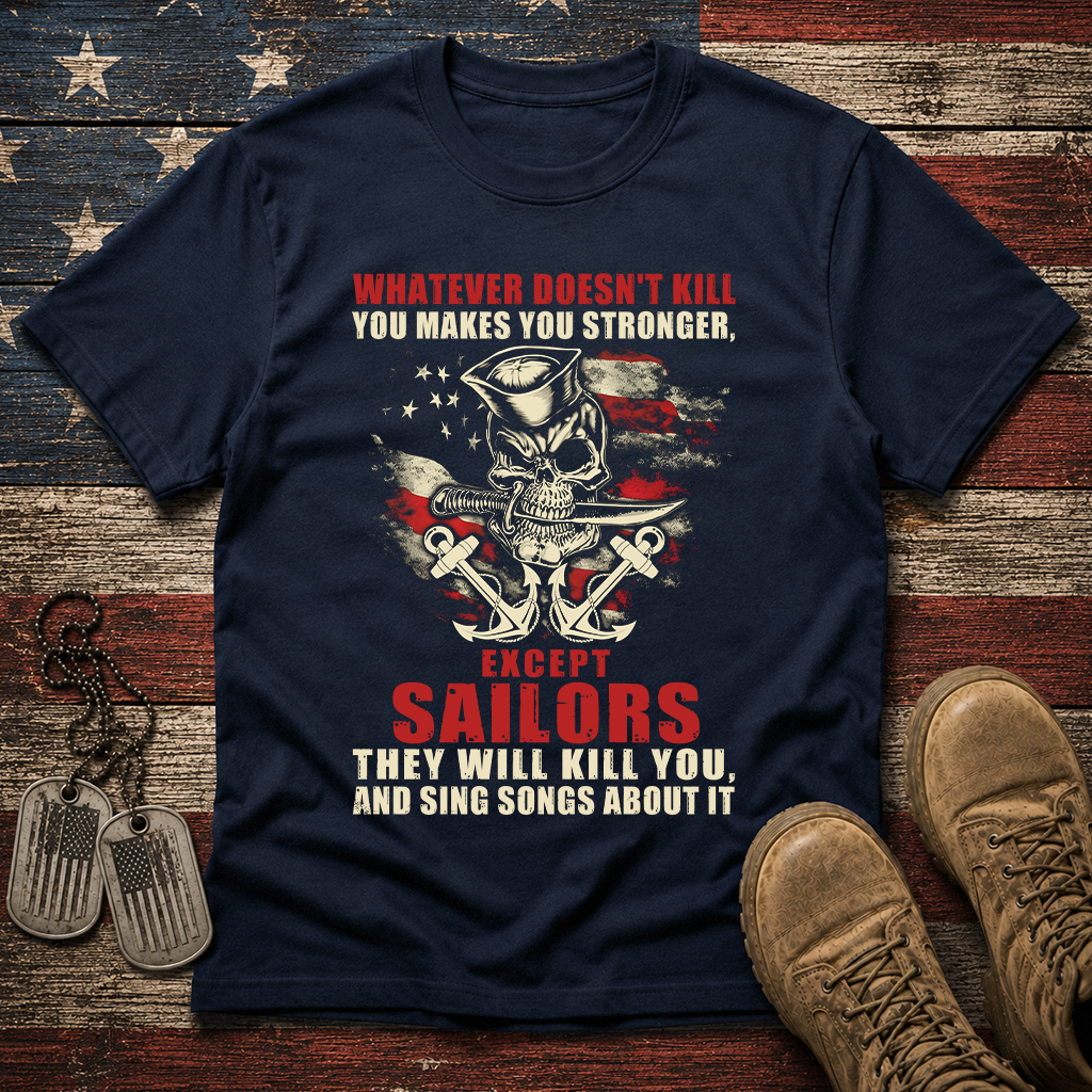 Navy Makes You Stronger Classic Tee