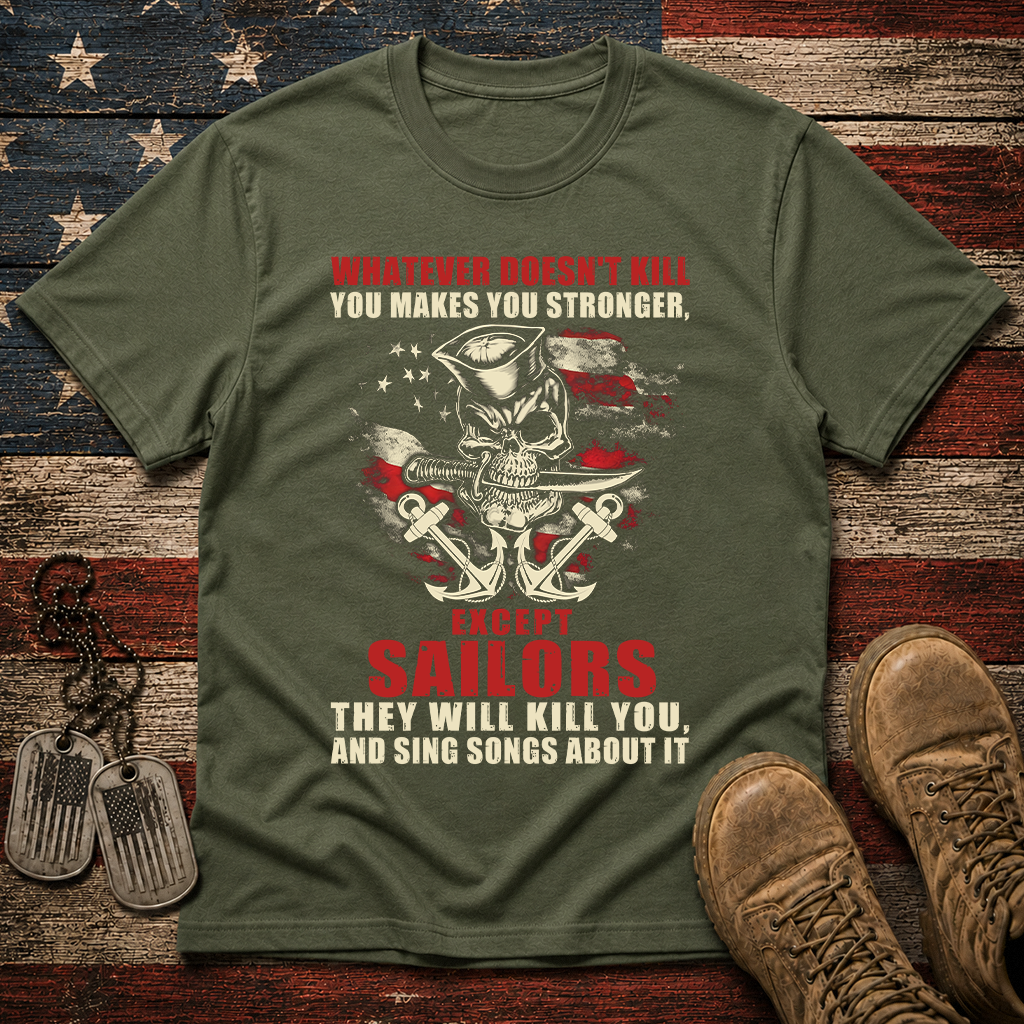 Navy Makes You Stronger Classic Tee