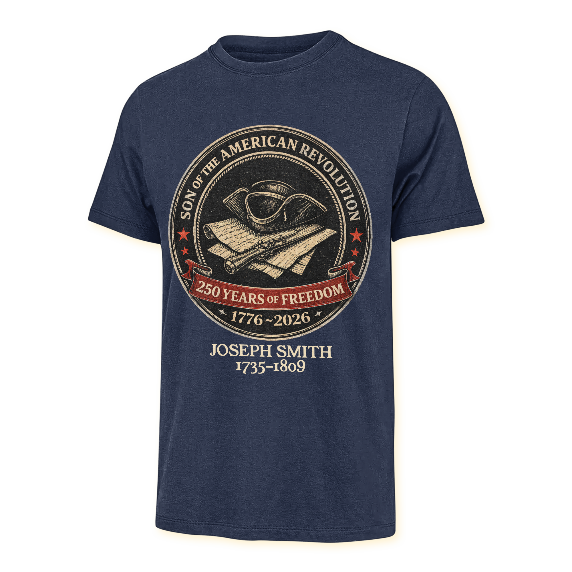 Personalizable America 250 Years Descendant Of A Patriot Classic T-shirt