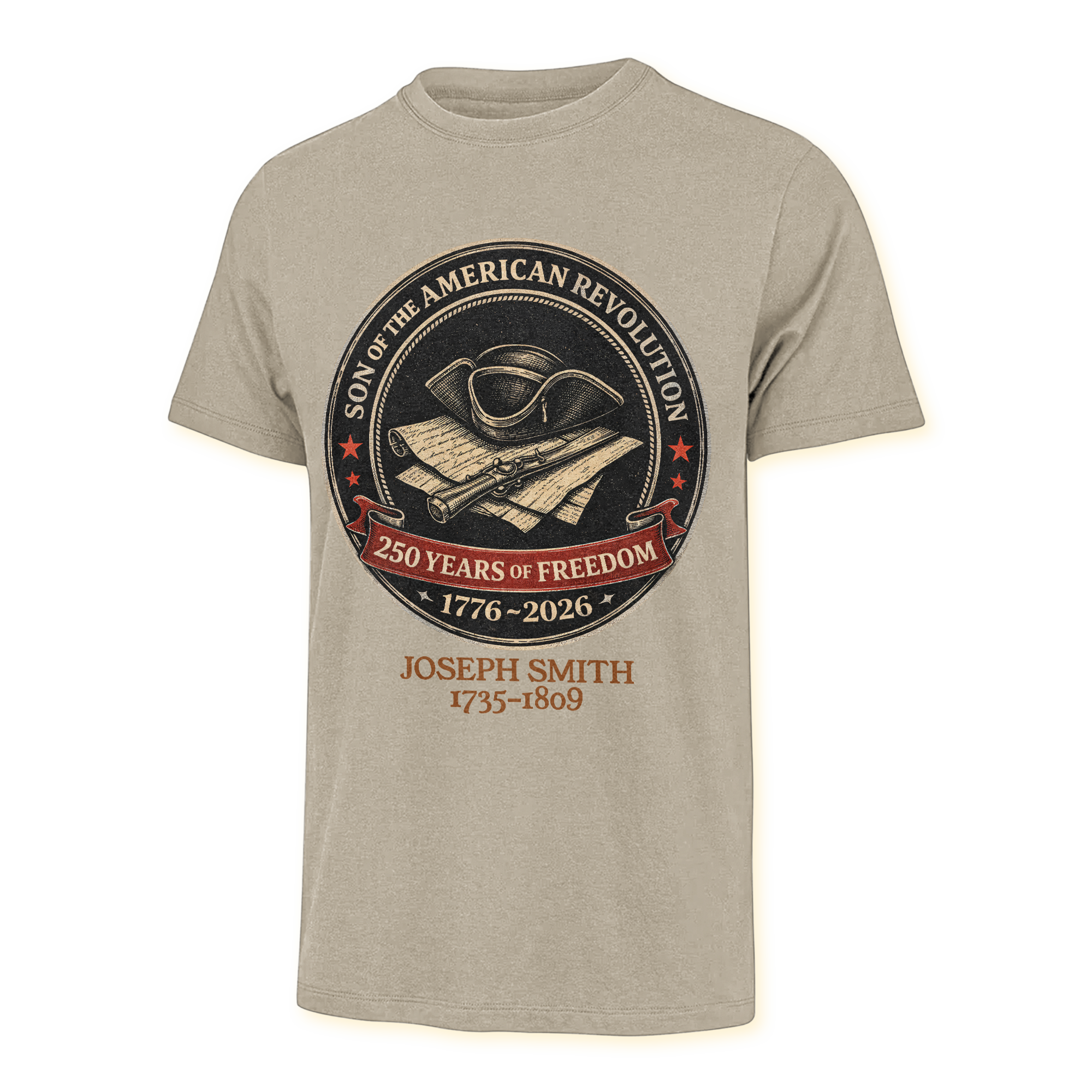 Personalizable America 250 Years Descendant Of A Patriot Classic T-shirt
