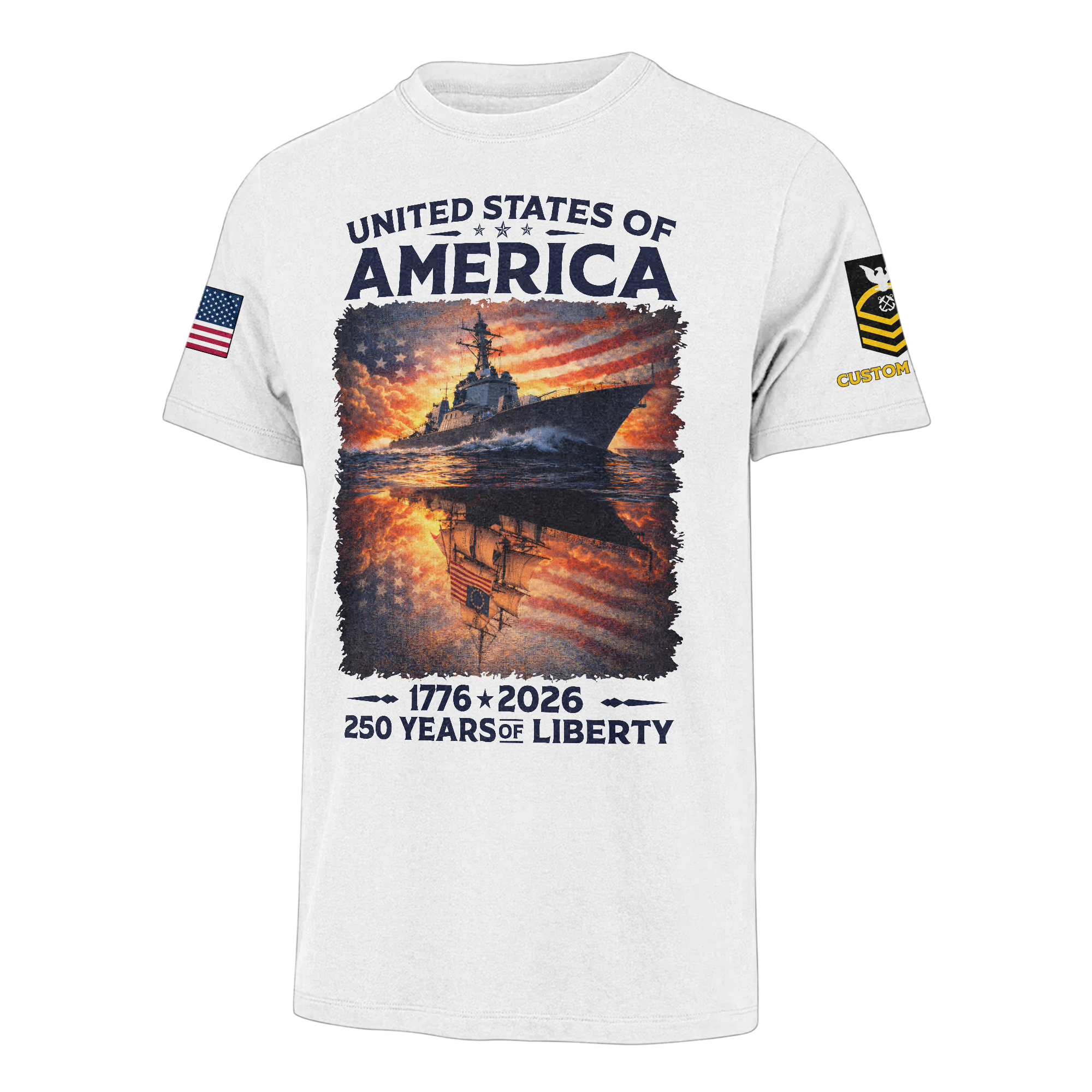 Personalizable America 250 Years of Liberty Classic T-shirt