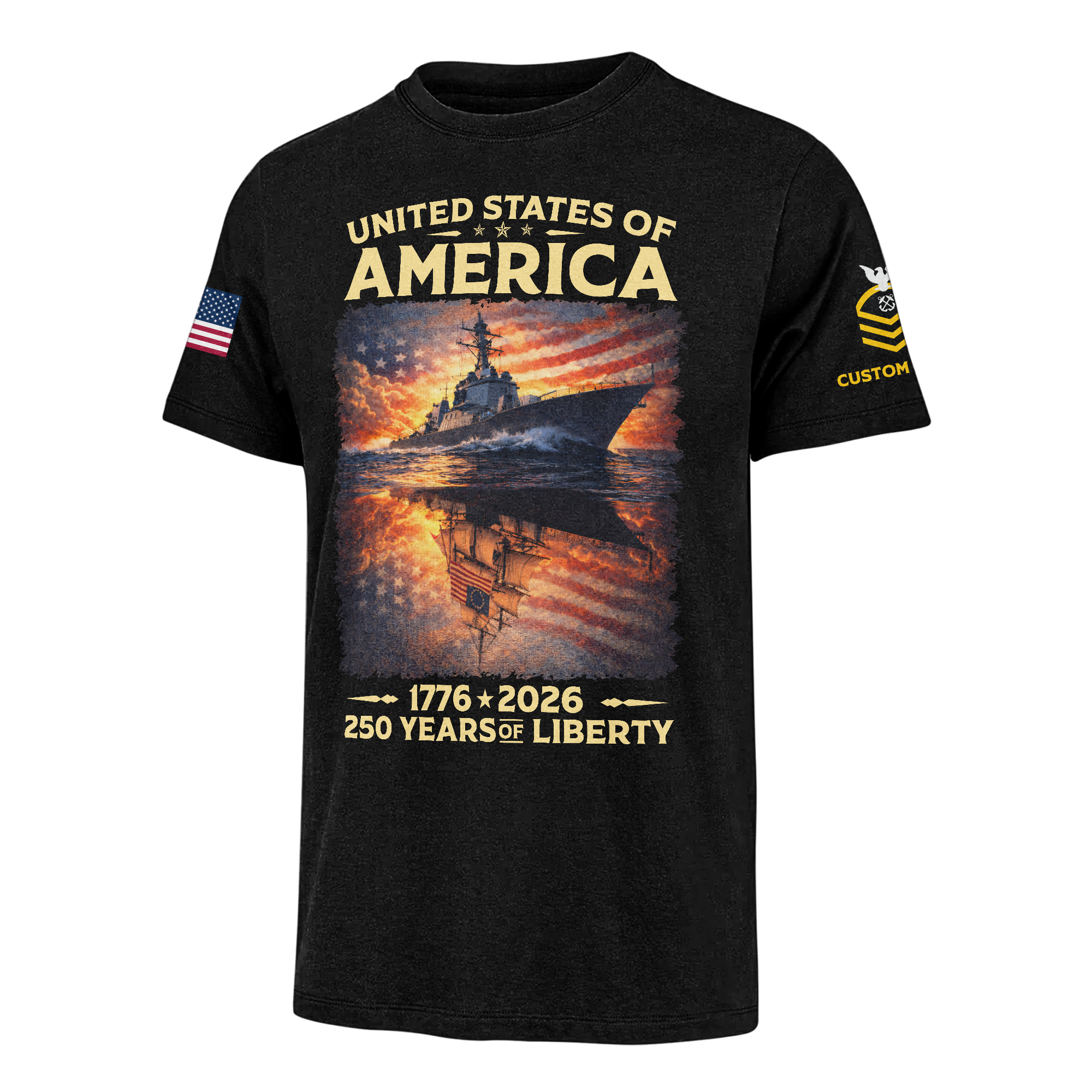 Personalizable America 250 Years of Liberty Classic T-shirt