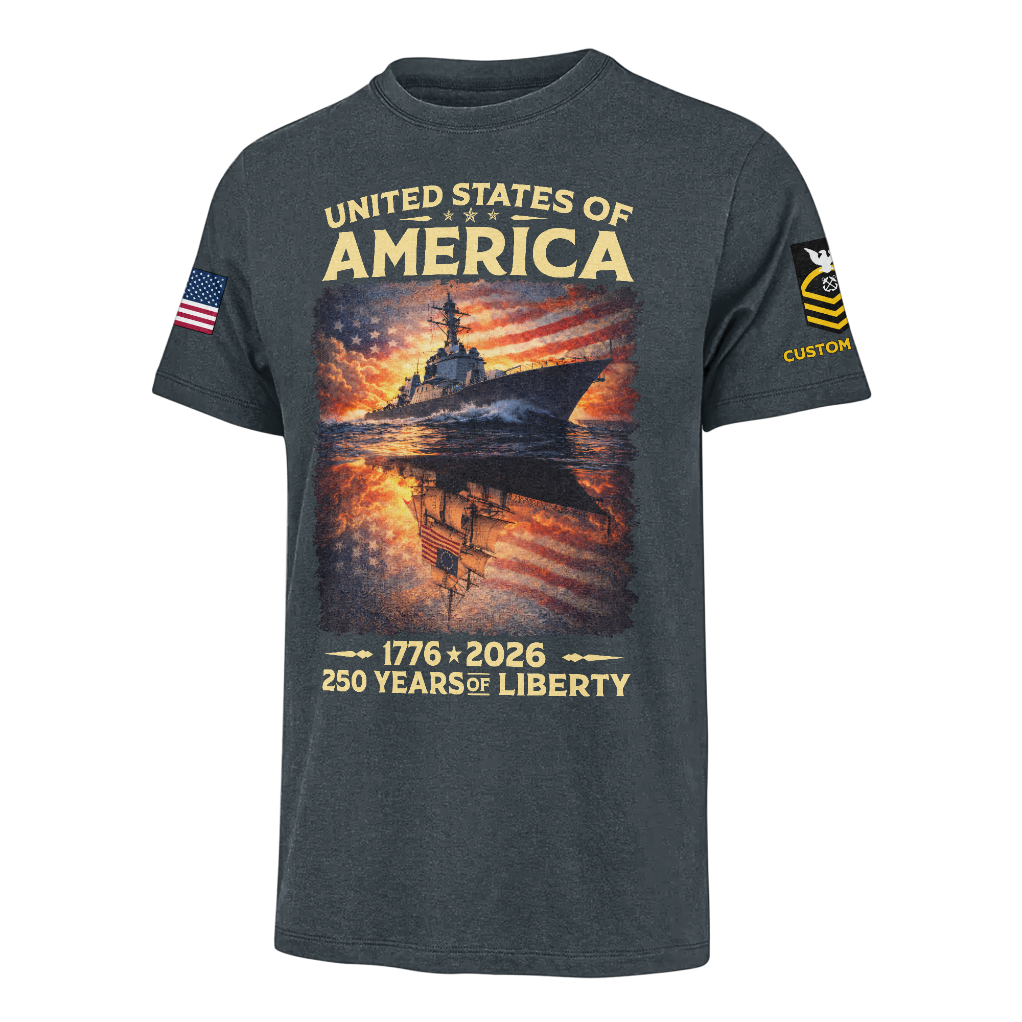 Personalizable America 250 Years of Liberty Classic T-shirt