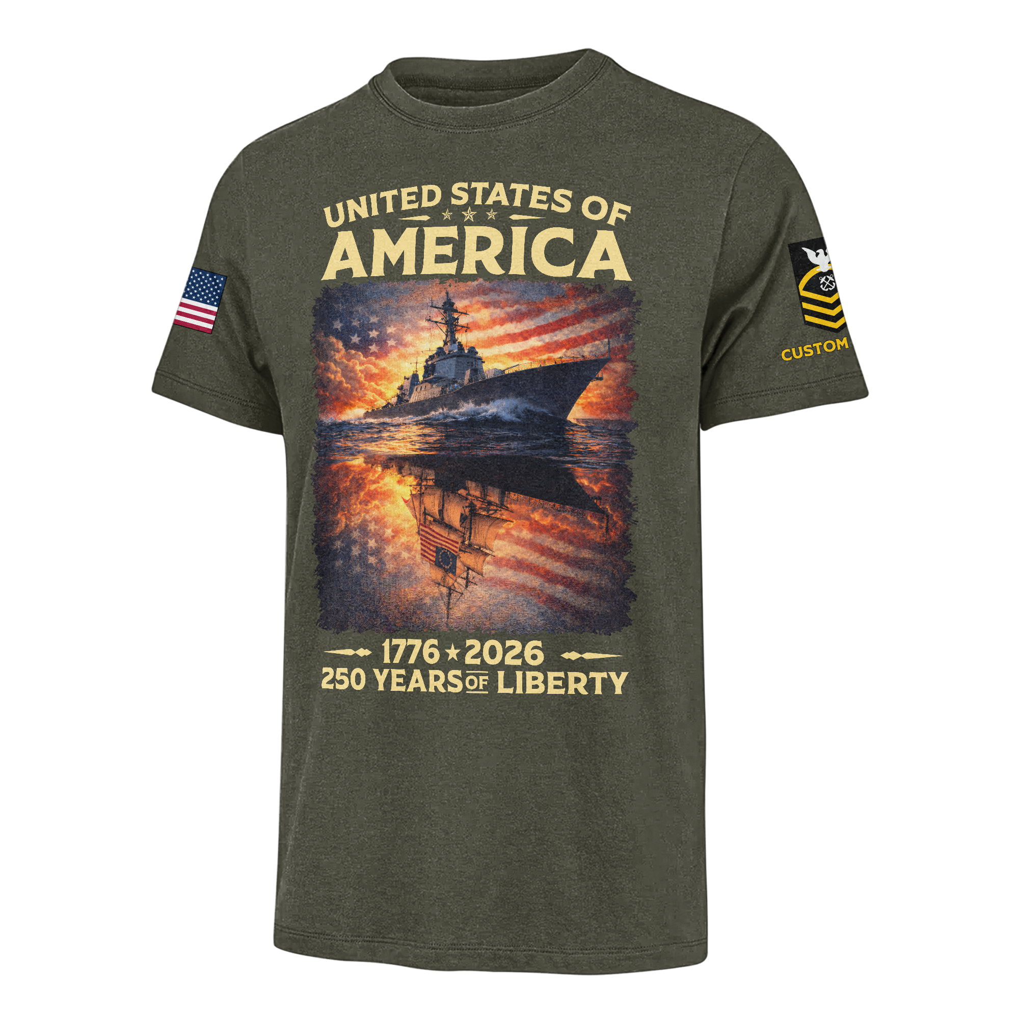 Personalizable America 250 Years of Liberty Classic T-shirt