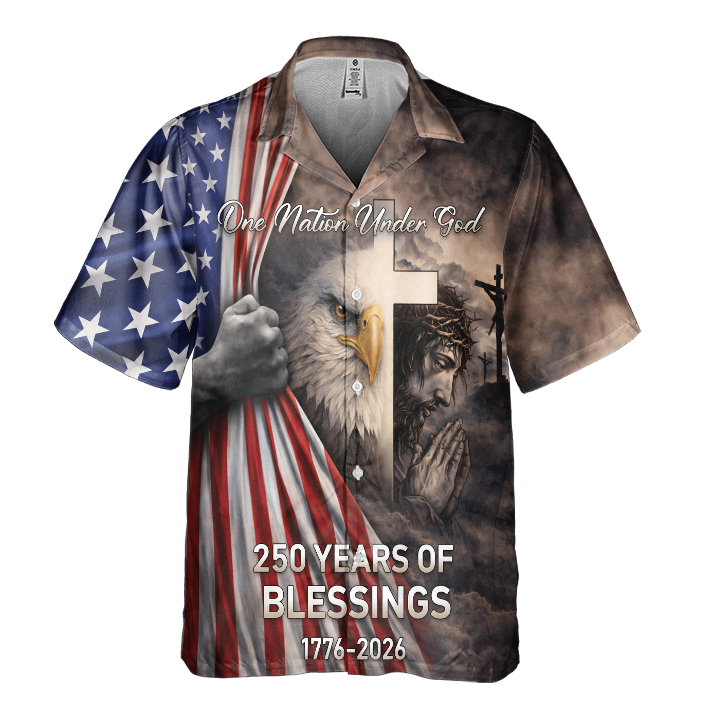 America 250 Years of Freedom Cuban Shirt