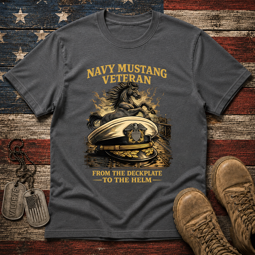 Navy Mustang From The Deckplate To The Helm Classic Tee