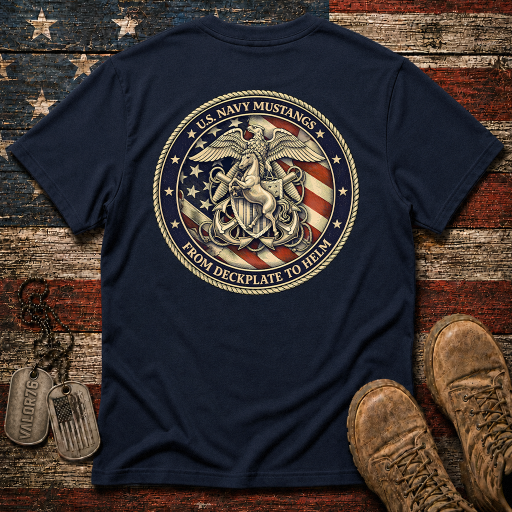 Navy Mustang Classic Tee