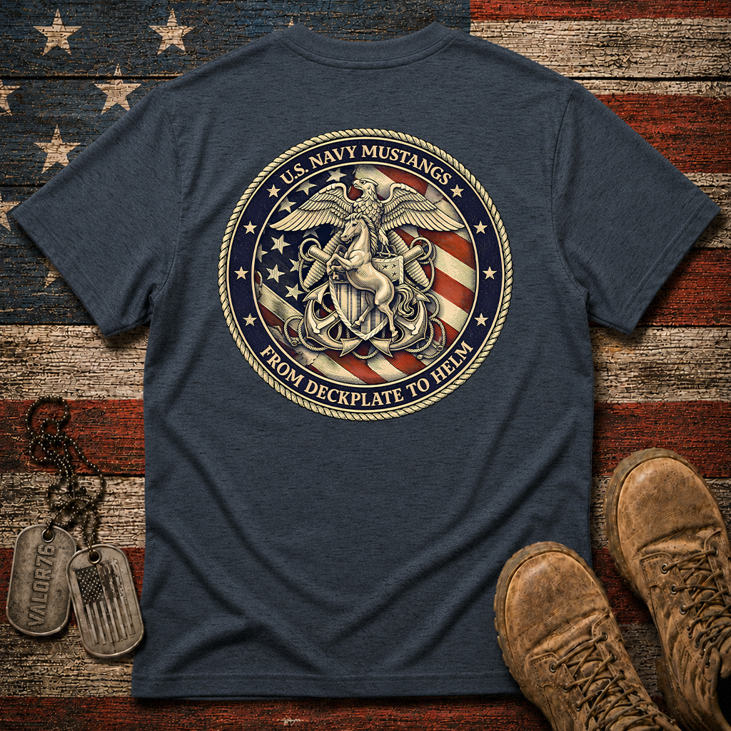 Navy Mustang Classic Tee