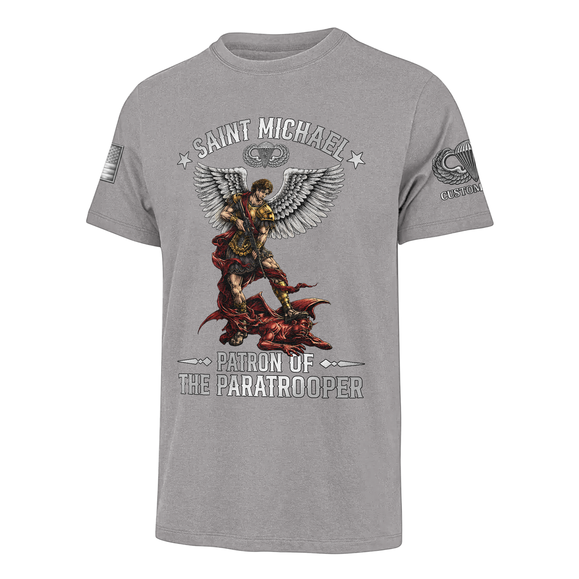Personalizable Airborne St Michael Patron Of The Paratrooper Classic T-shirt
